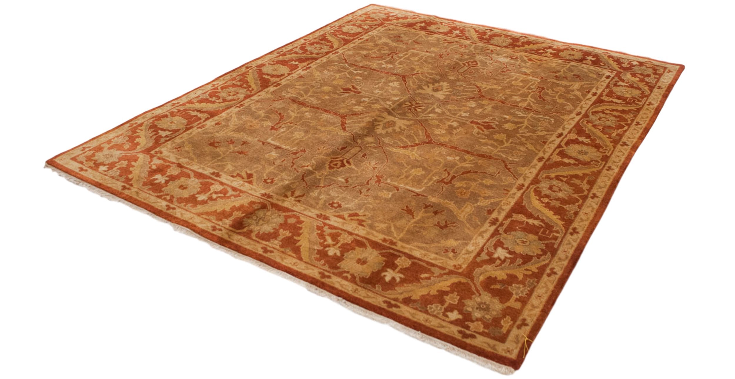 8x10 New Gold Wash Indian Oushak Design Carpet by Old New House® - product image 7 for Resin Society