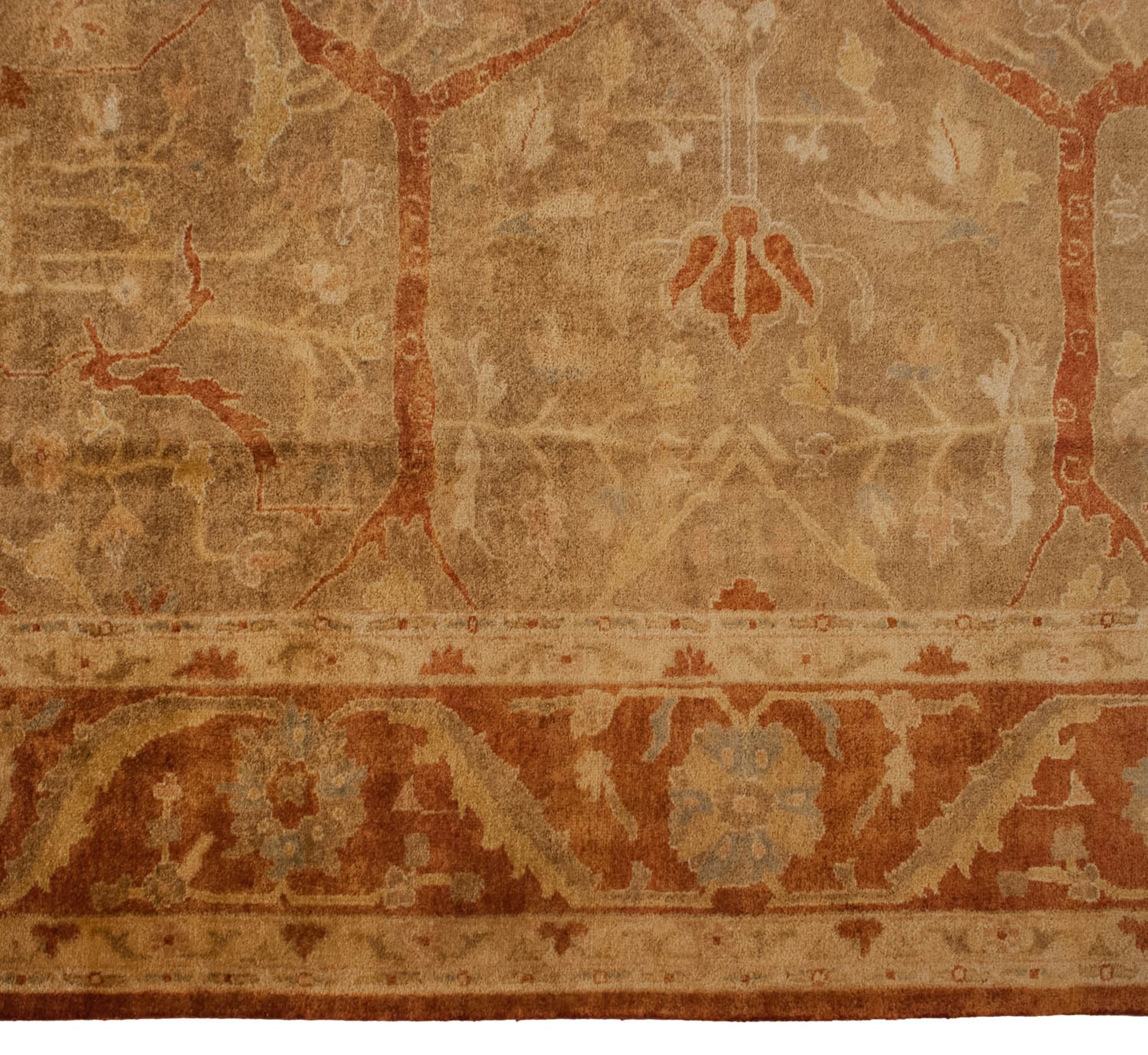 10x13.5 New Gold Wash Indian Oushak Design Carpet by Old New House® - product image 8 for Resin Society
