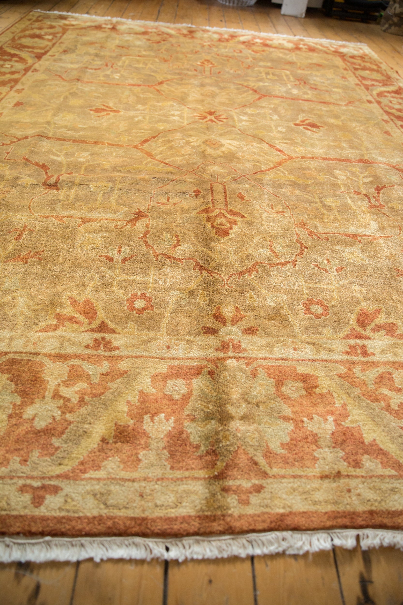 8.5x11.5 New Gold Wash Indian Oushak Design Carpet by Old New House® - product image 8 for Resin Society