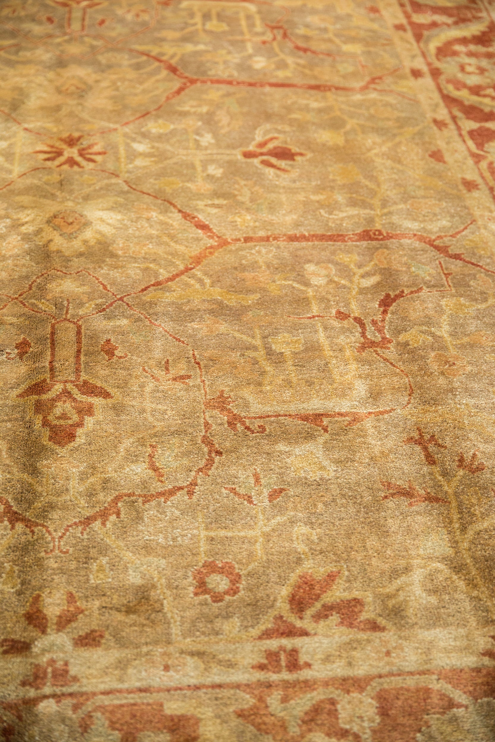 8.5x11.5 New Gold Wash Indian Oushak Design Carpet by Old New House® - product image 10 for Resin Society