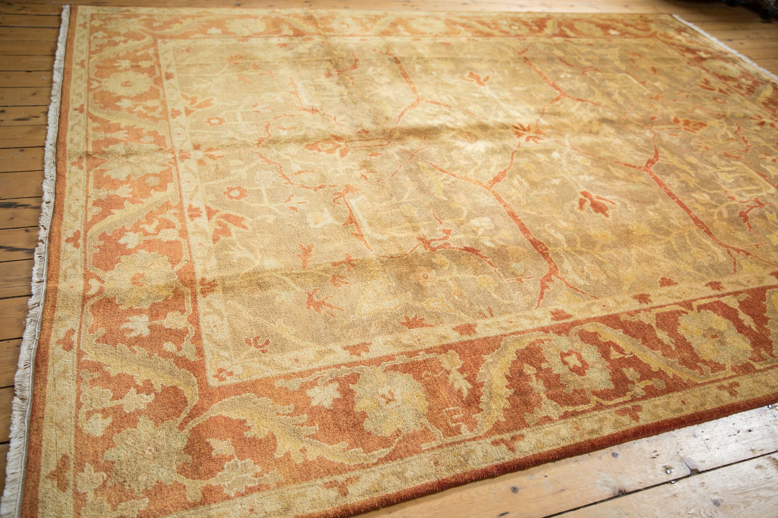8.5x11.5 New Gold Wash Indian Oushak Design Carpet by Old New House® - product image 11 for Resin Society