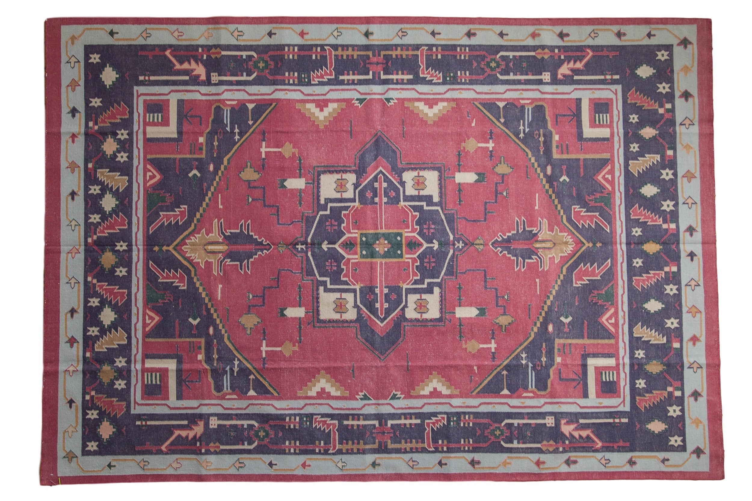 6x9 Vintage Stone Wash Dhurrie Carpet by Old New House® - main product image for Resin Society