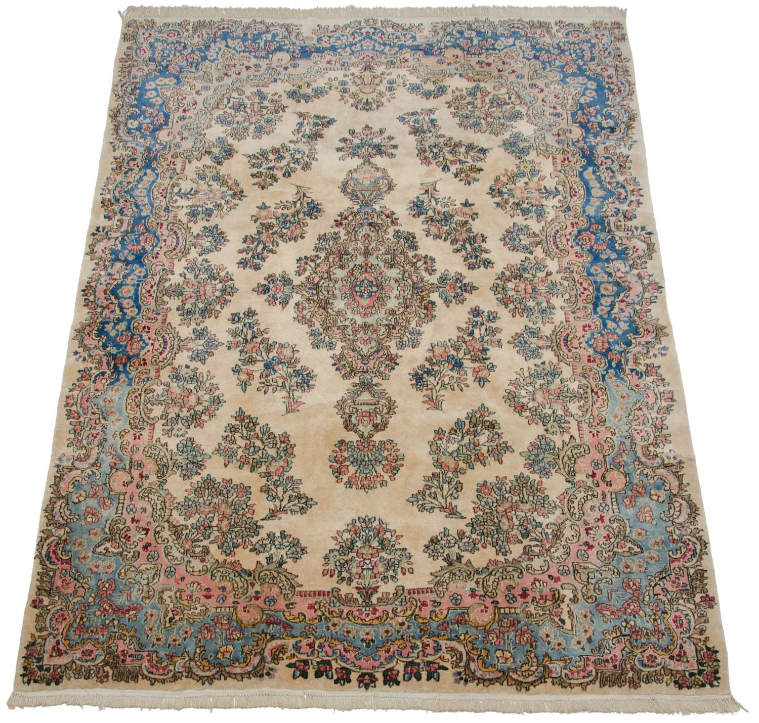 6x9 Vintage Fine Kerman Carpet by Old New House® - product image 5 for Resin Society