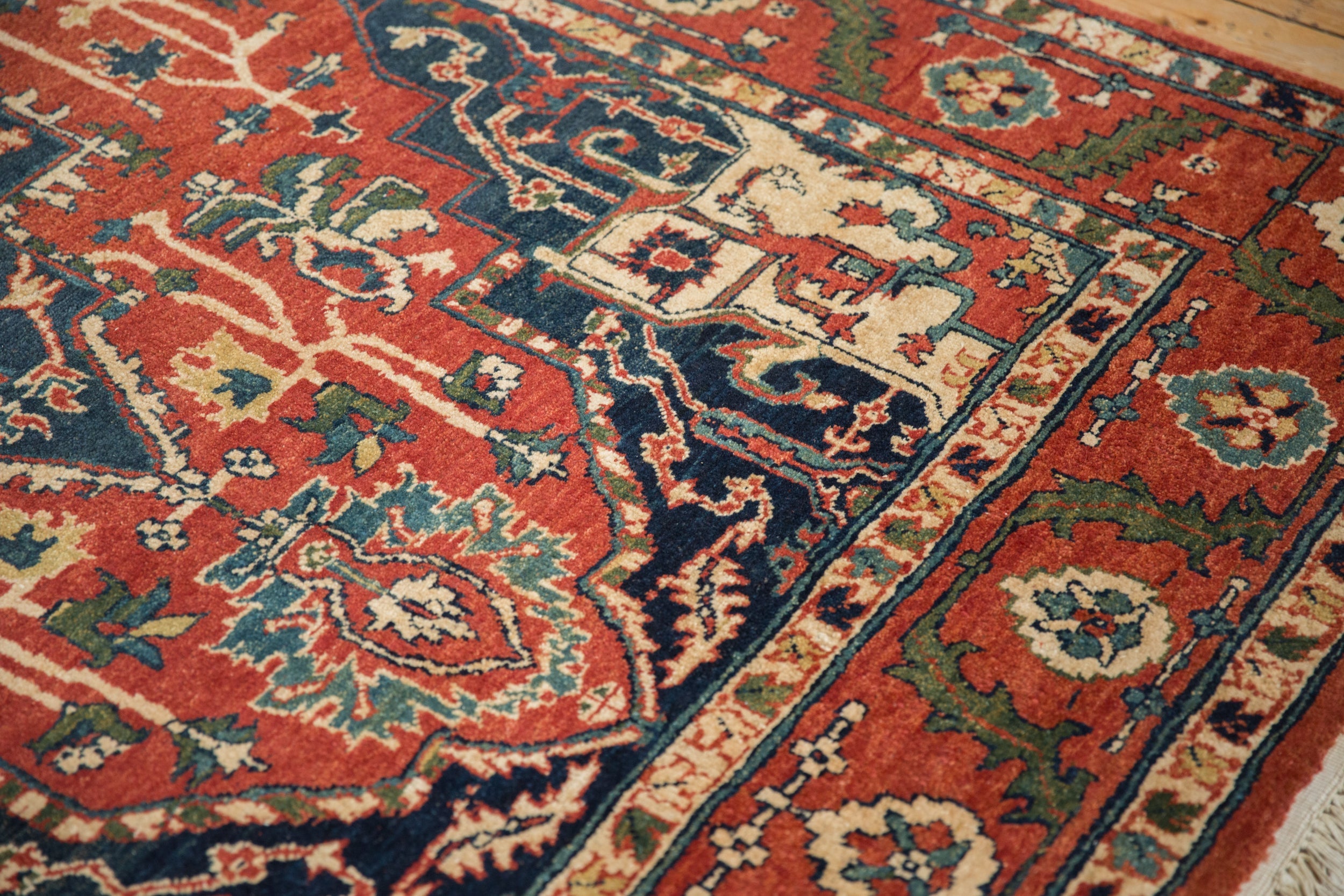 6x9.5 Vintage Indian Heriz Design Carpet by Old New House® - product image 9 for Resin Society