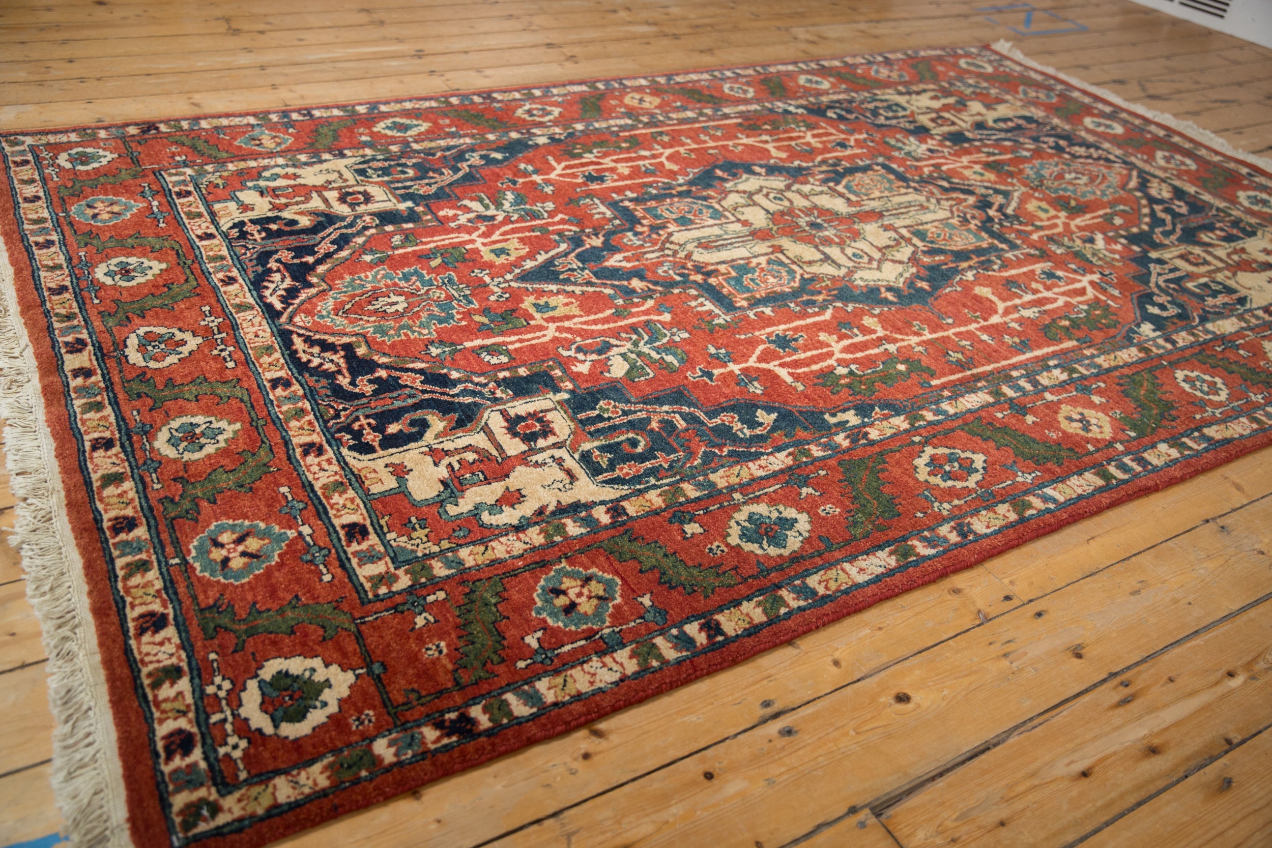 6x9.5 Vintage Indian Heriz Design Carpet by Old New House® - product image 10 for Resin Society