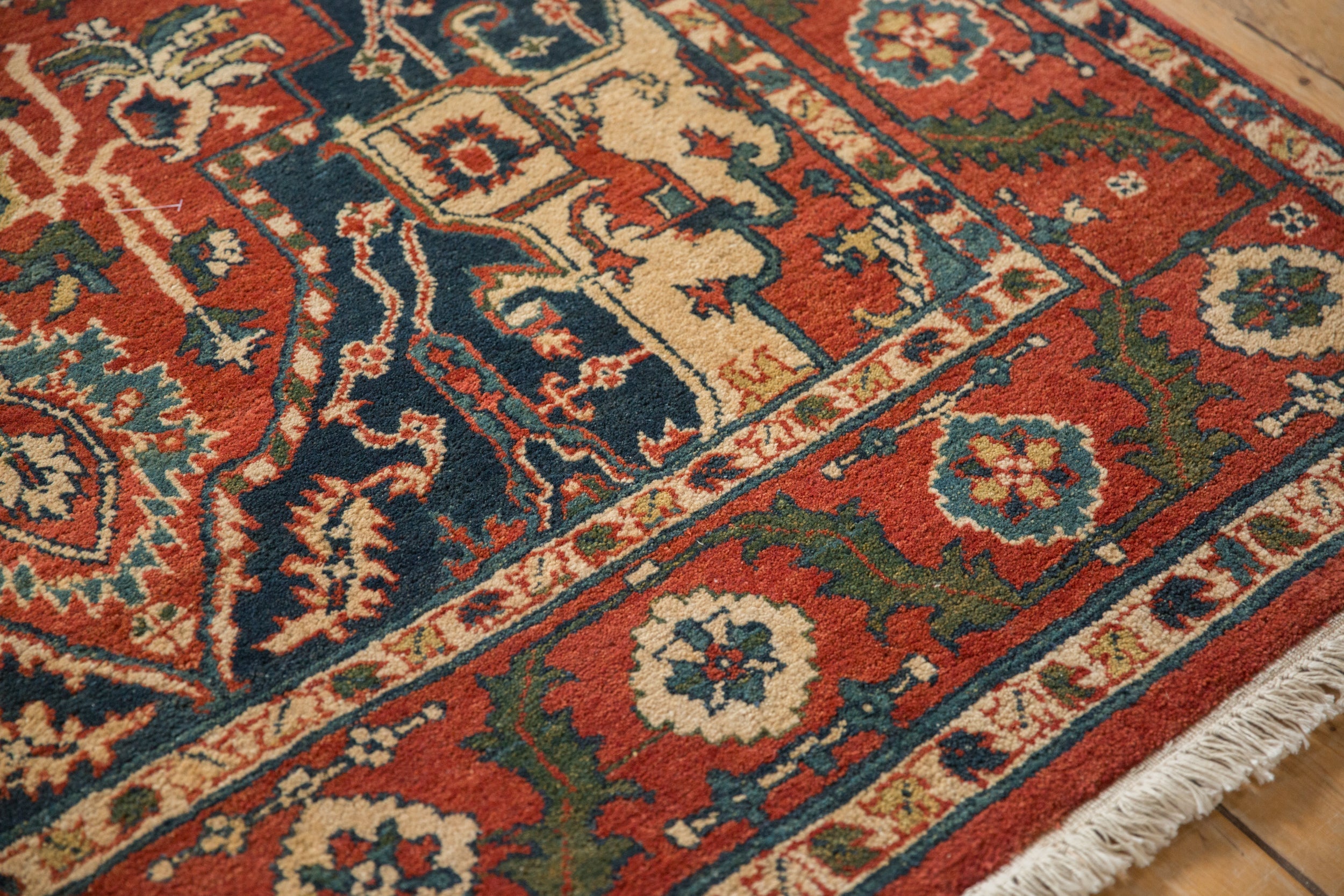 6x9.5 Vintage Indian Heriz Design Carpet by Old New House® - product image 7 for Resin Society