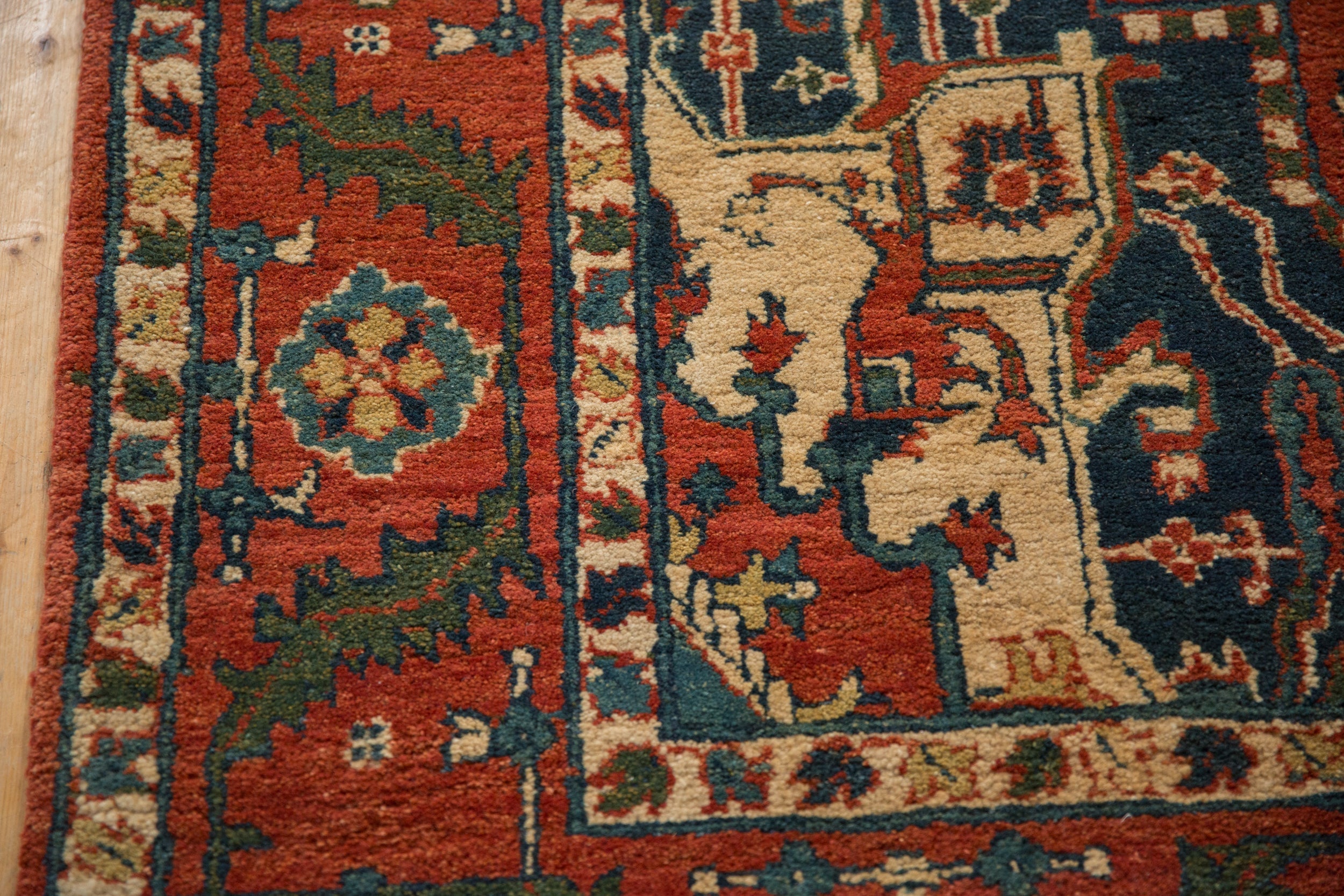 6x9.5 Vintage Indian Heriz Design Carpet by Old New House® - product image 4 for Resin Society