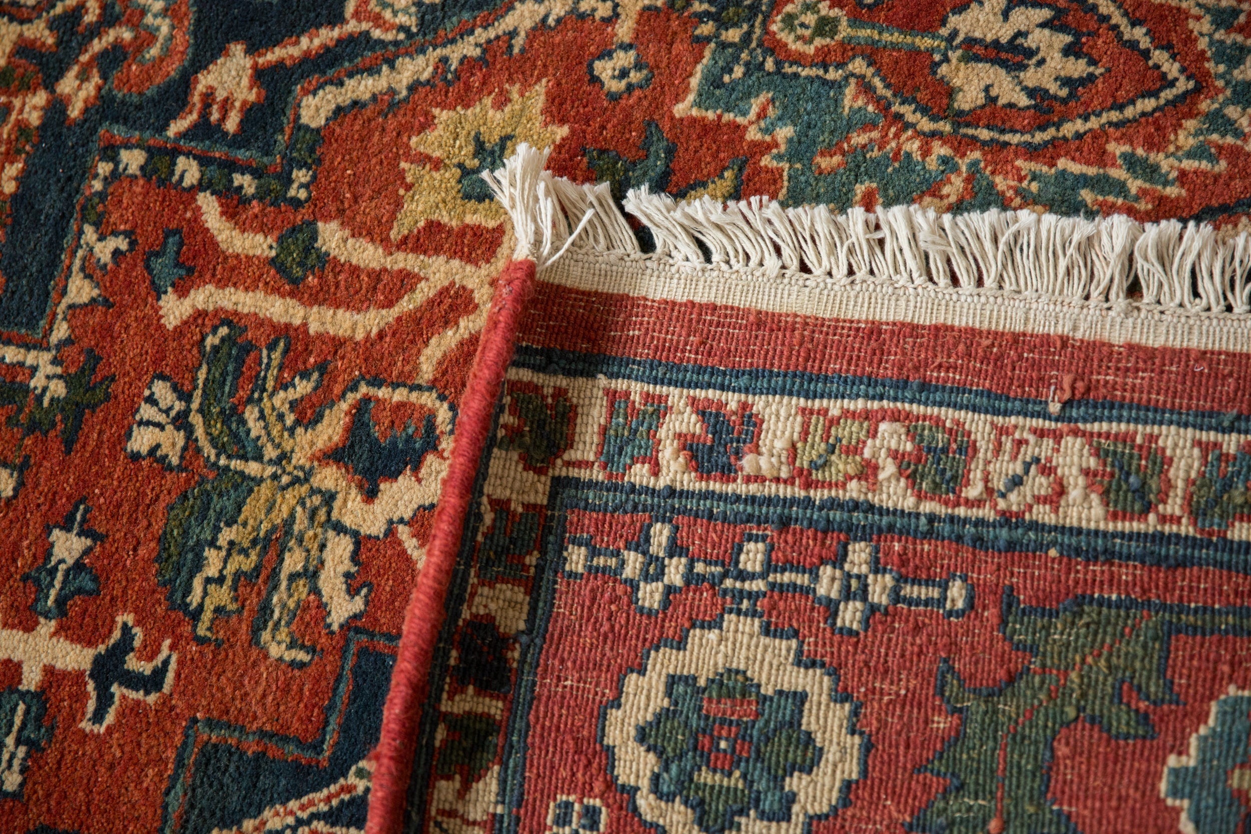 6x9.5 Vintage Indian Heriz Design Carpet by Old New House® - product image 12 for Resin Society