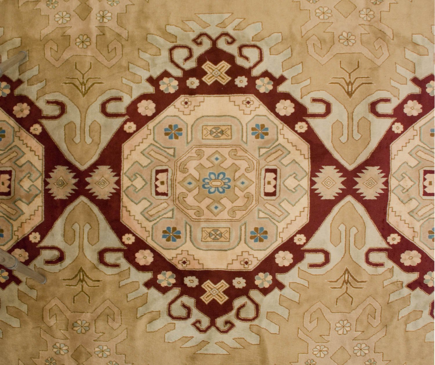 9x12 Vintage Distressed Bulgarian Caucasian Design Carpet by Old New House® - product image 12 for Resin Society