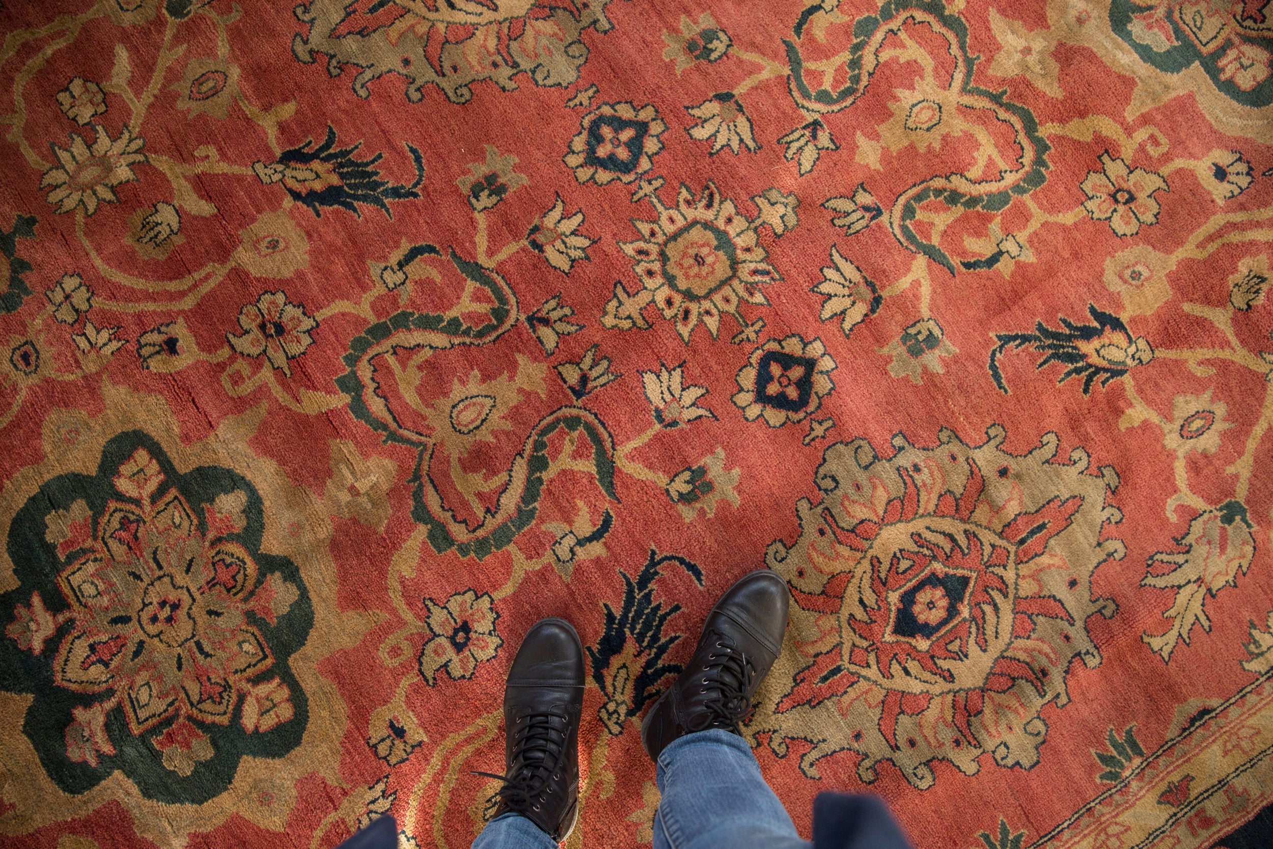 9x11.5 Vintage Agra Carpet by Old New House® - product image 2 for Resin Society