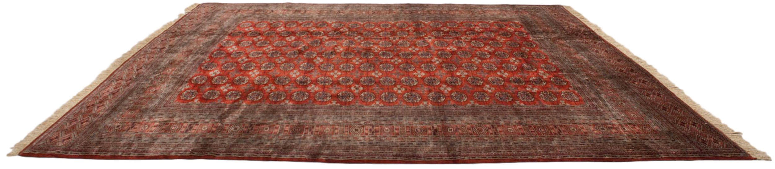 12x12.5 Vintage Fine Bokhara Square Carpet by Old New House® - product image 2 for Resin Society