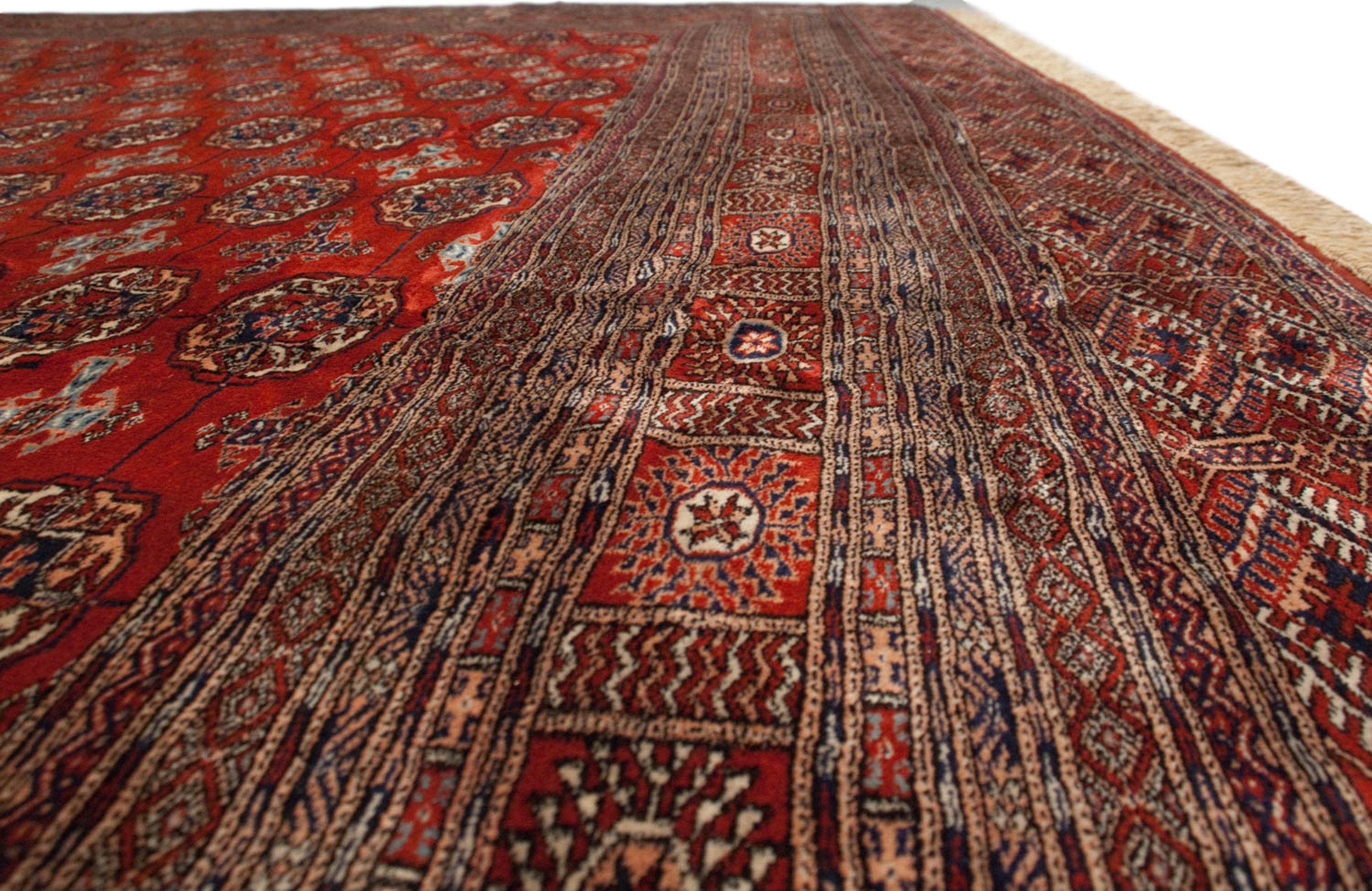 12x12.5 Vintage Fine Bokhara Square Carpet by Old New House® - product image 8 for Resin Society