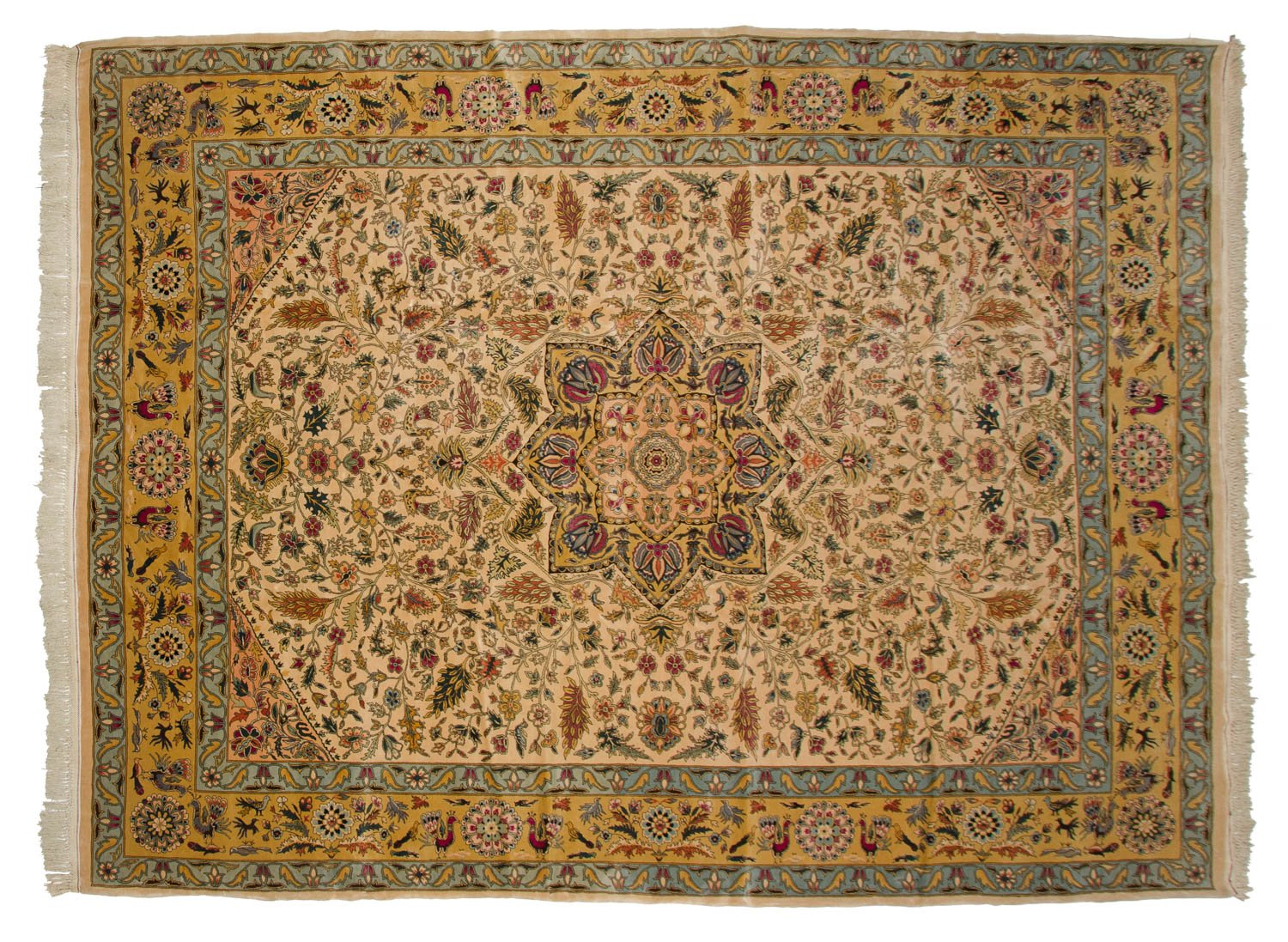 10x13.5 Vintage Fine Bulgarian Isfahan Design Carpet by Old New House® - main product image for Resin Society