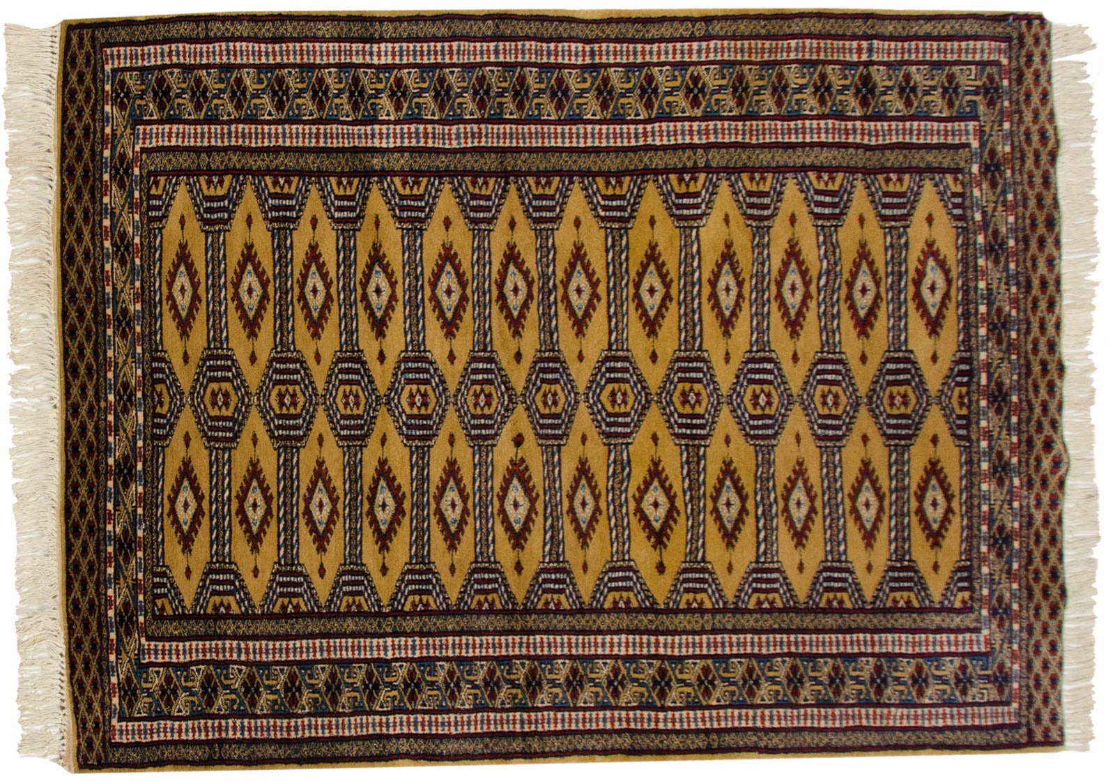 3x4.5 Vintage Fine Pakistani Turkmen Design Rug by Old New House® - product image 3 for Resin Society