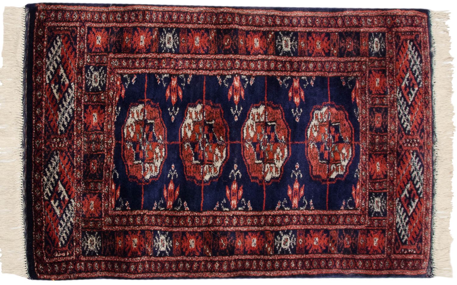 2x3 Vintage Fine Bokhara Rug Mat