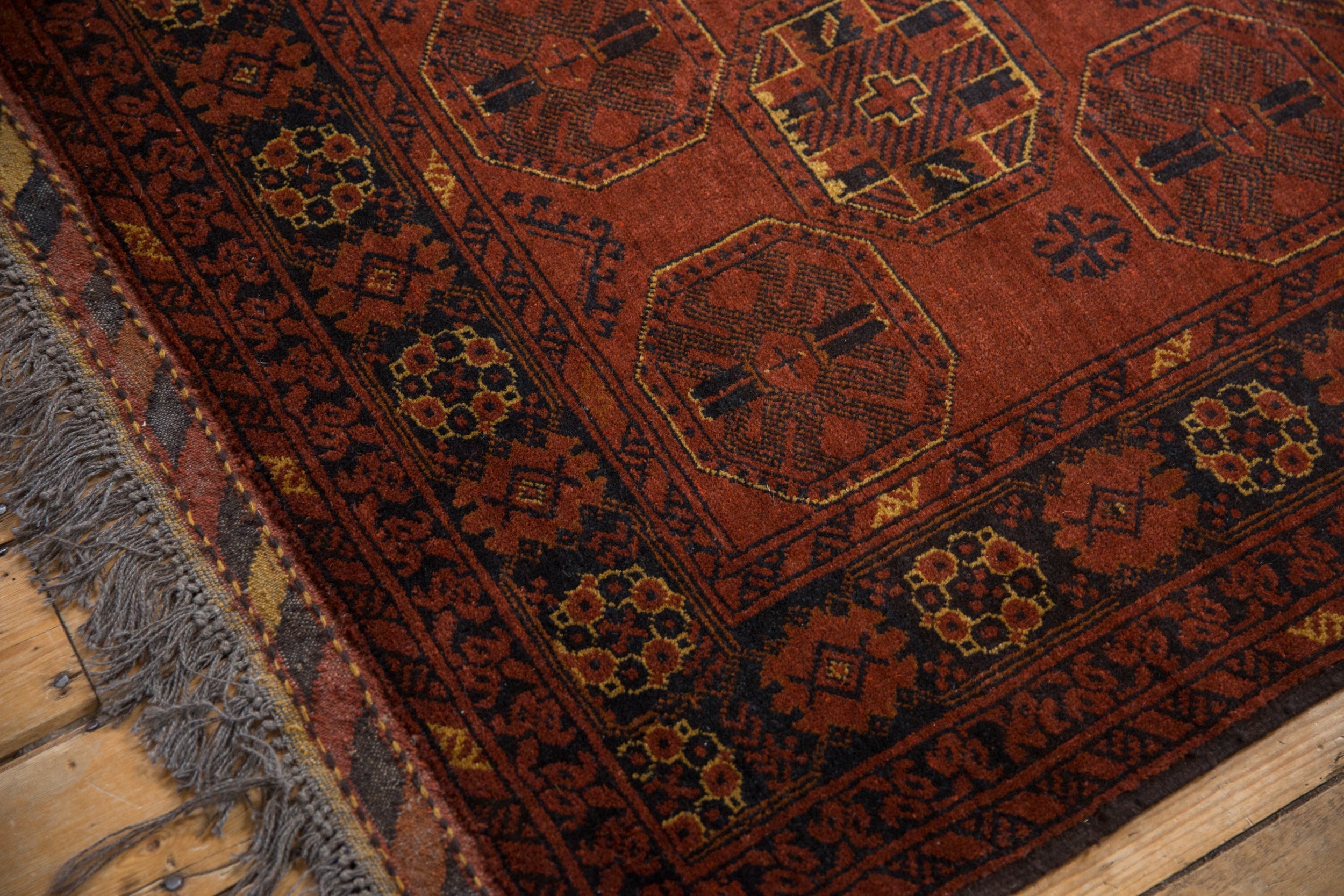 4.5x7 Vintage Afghani Bokhara Design Rug by Old New House® - product image 8 for Resin Society