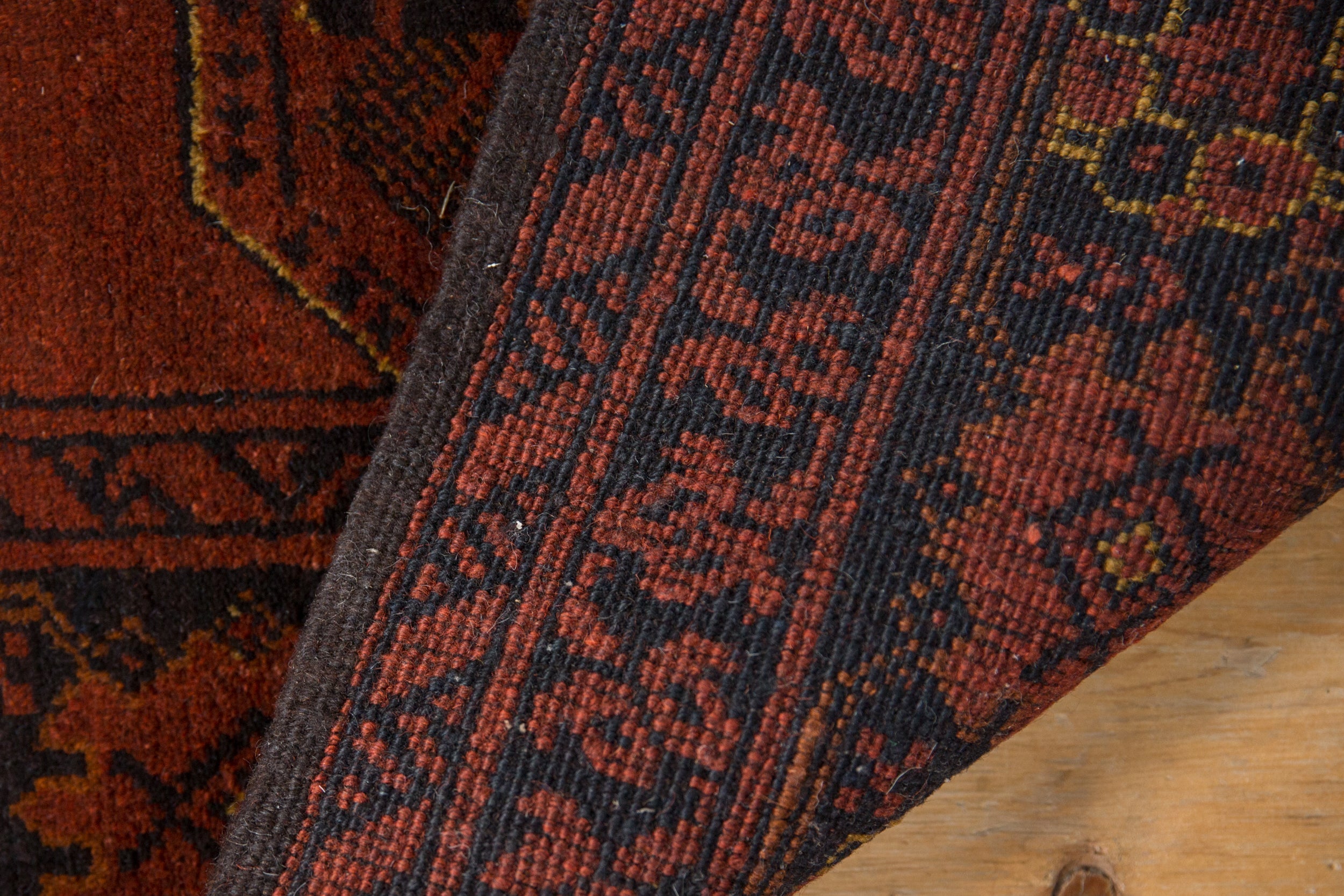 4.5x7 Vintage Afghani Bokhara Design Rug by Old New House® - product image 12 for Resin Society