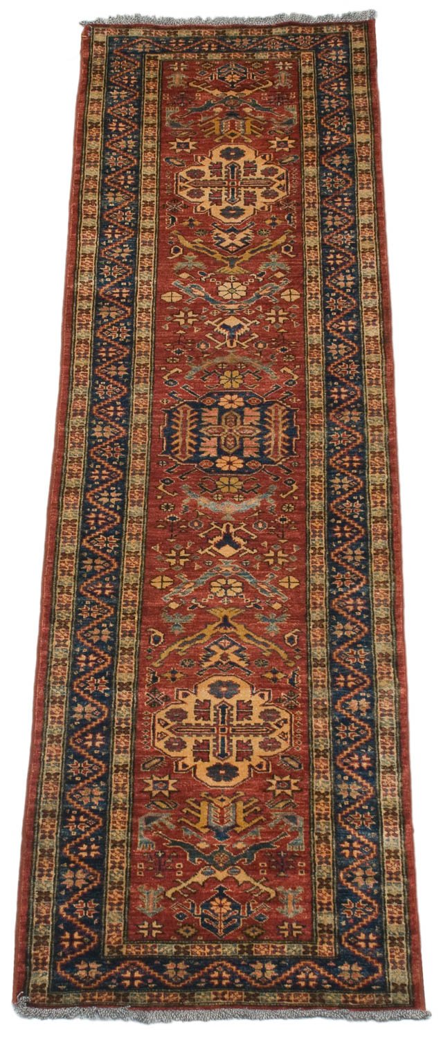 2.5x9.5 New Pakistani Caucasian Design Rug Runner by Old New House® - product image 3 for Resin Society