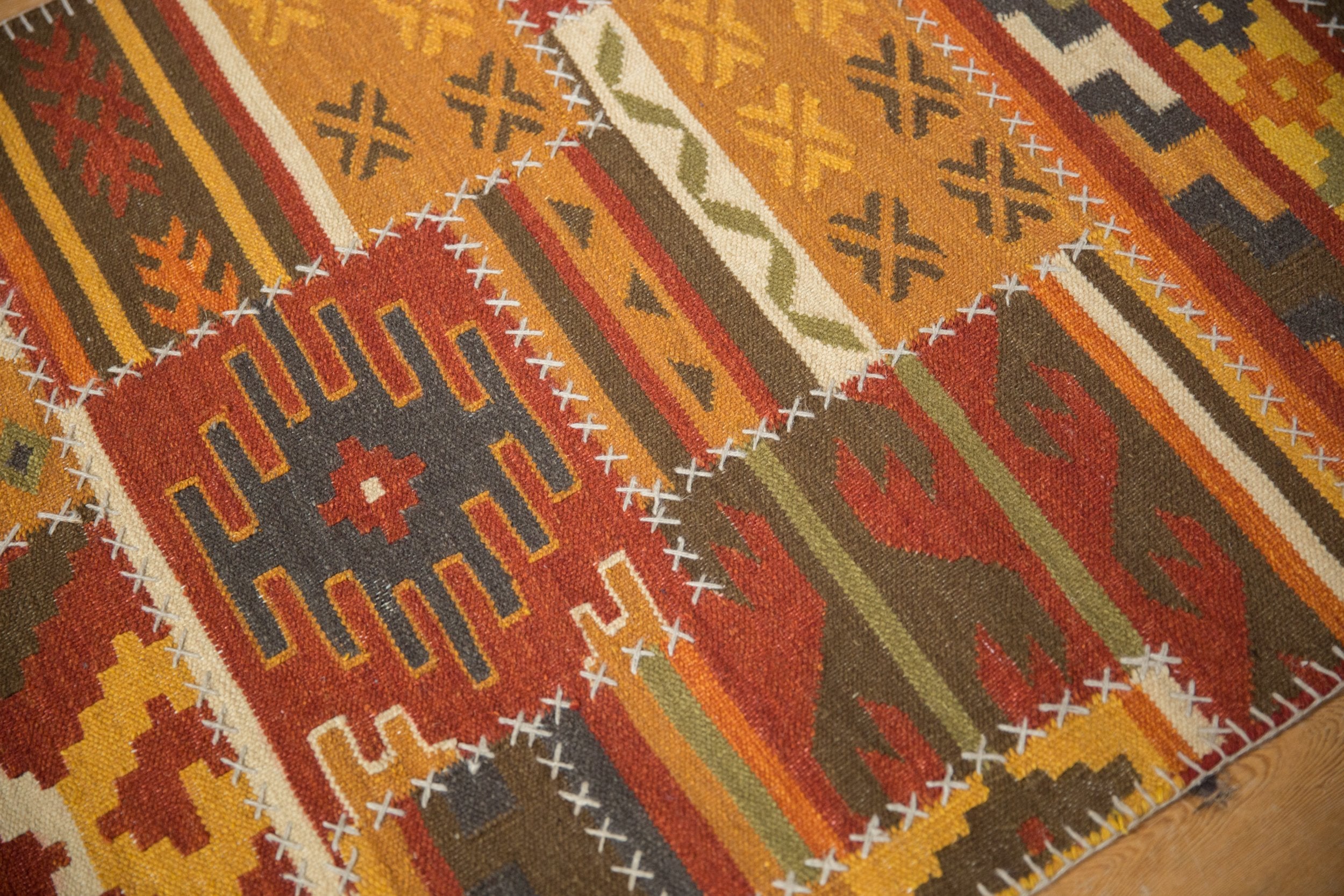 3x11.5 New Patchwork Kilim Rug Runner