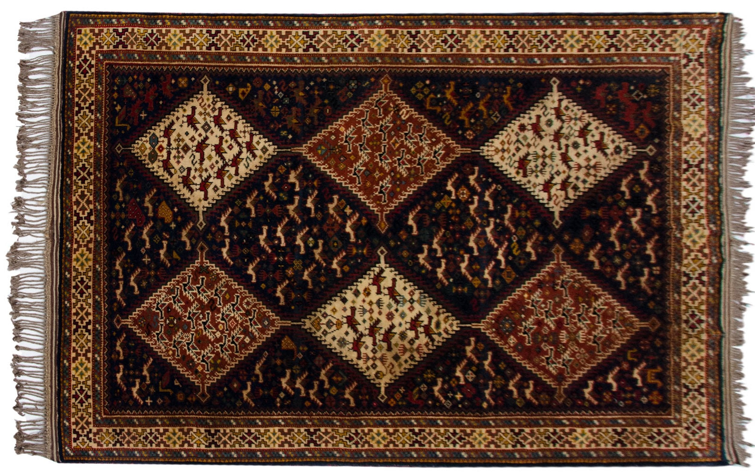 4x6 Vintage Indian Shiraz Design Rug by Old New House® - product image 6 for Resin Society