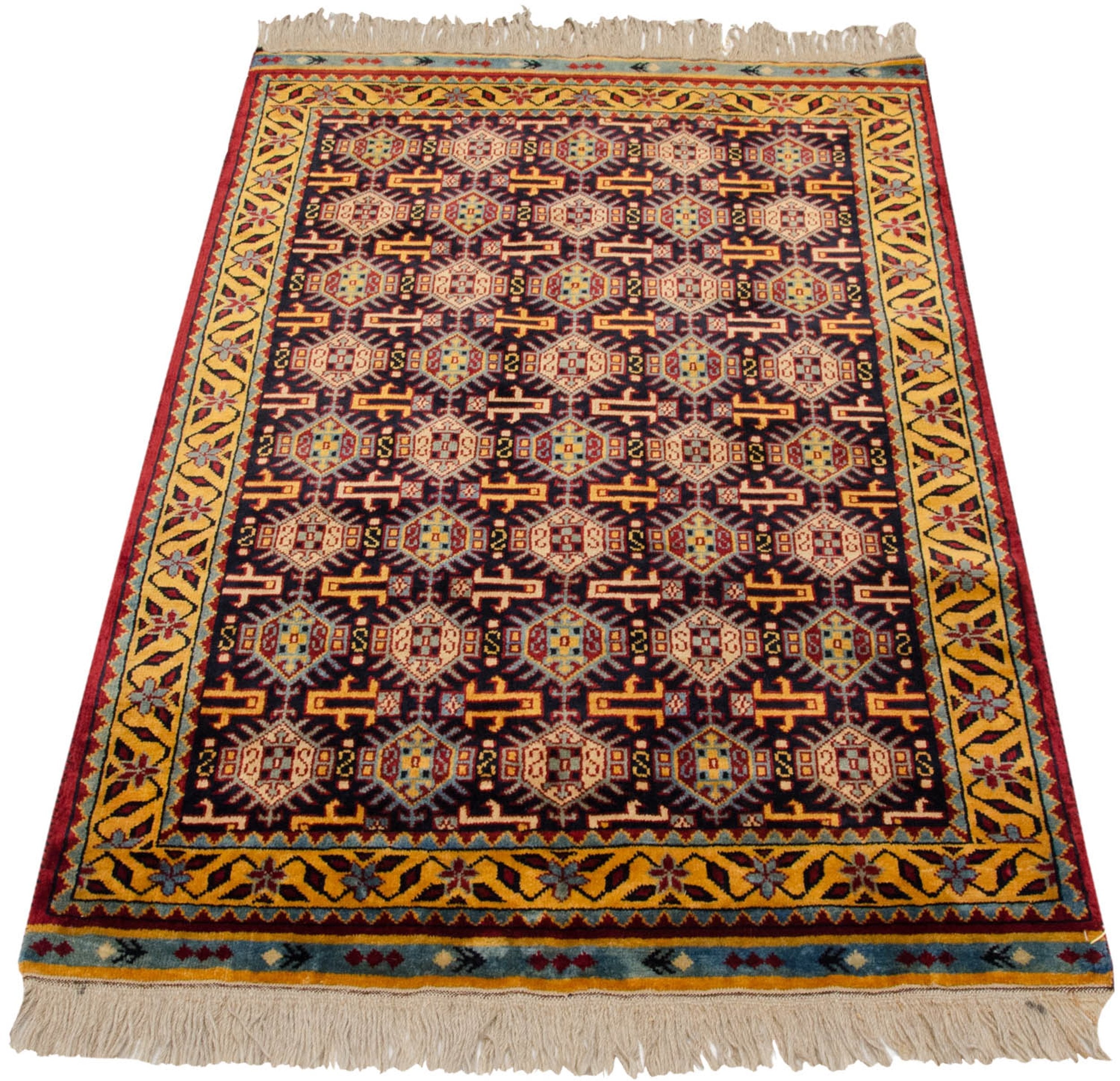 3x5 Vintage Indian Caucasian Design Rug by Old New House® - product image 3 for Resin Society