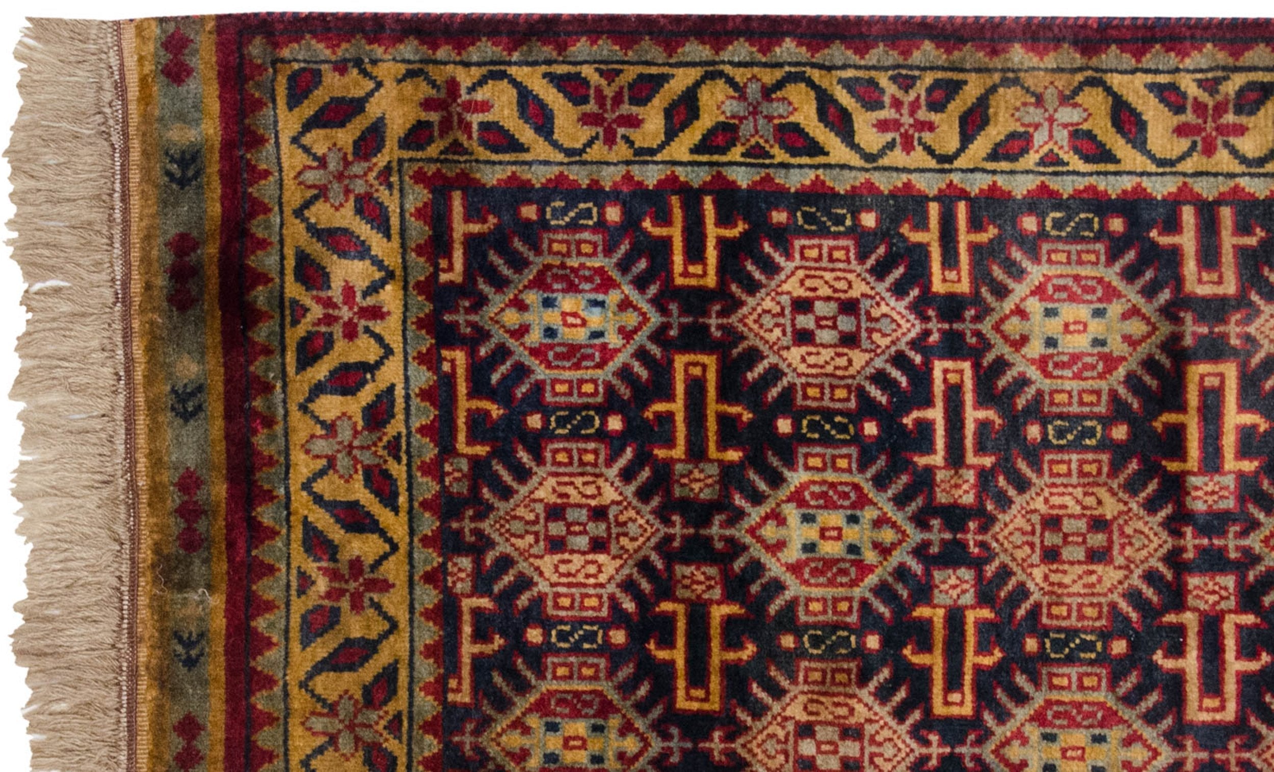 3x5 Vintage Indian Caucasian Design Rug by Old New House® - product image 4 for Resin Society