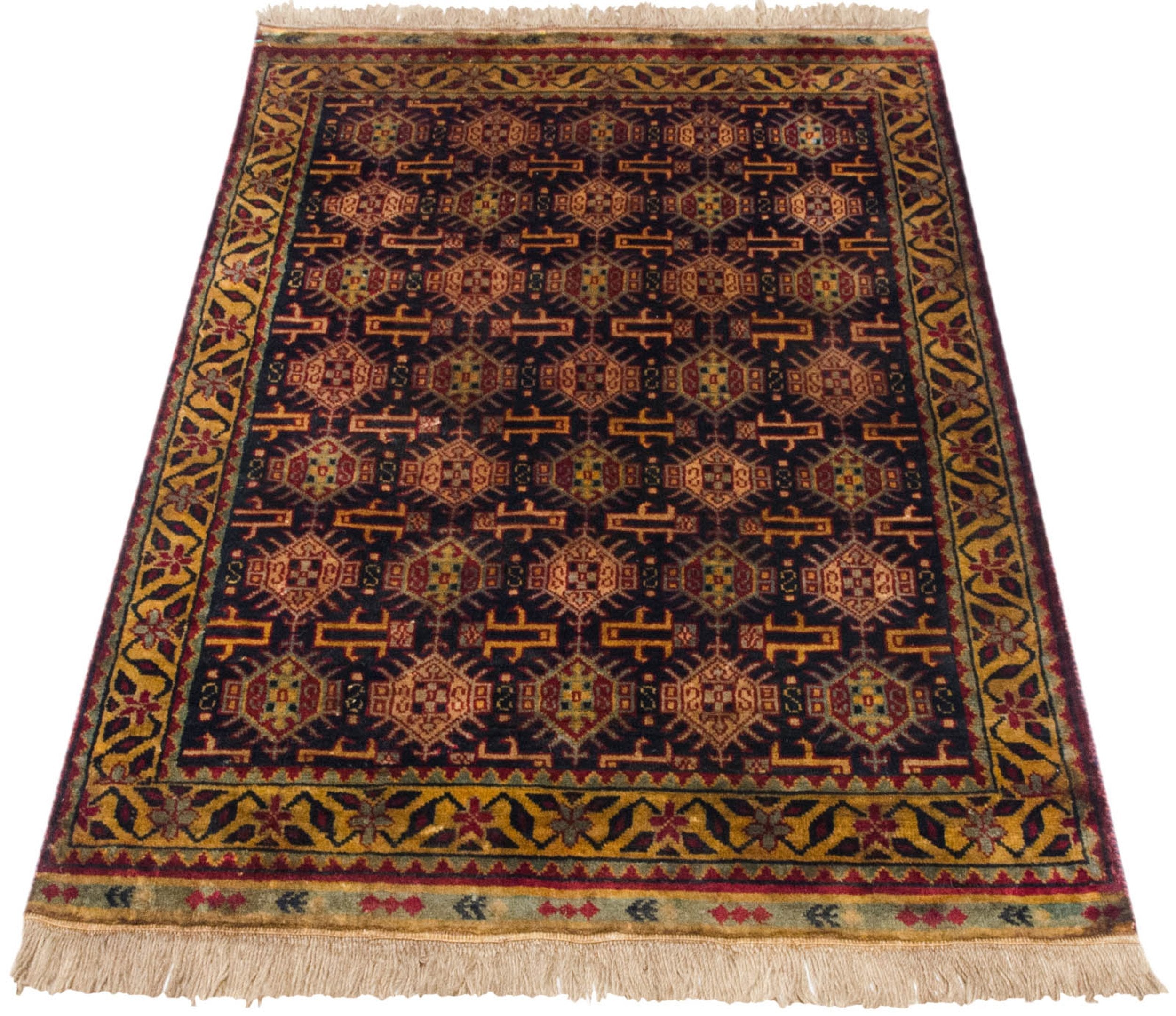 3x5 Vintage Indian Caucasian Design Rug by Old New House® - product image 6 for Resin Society
