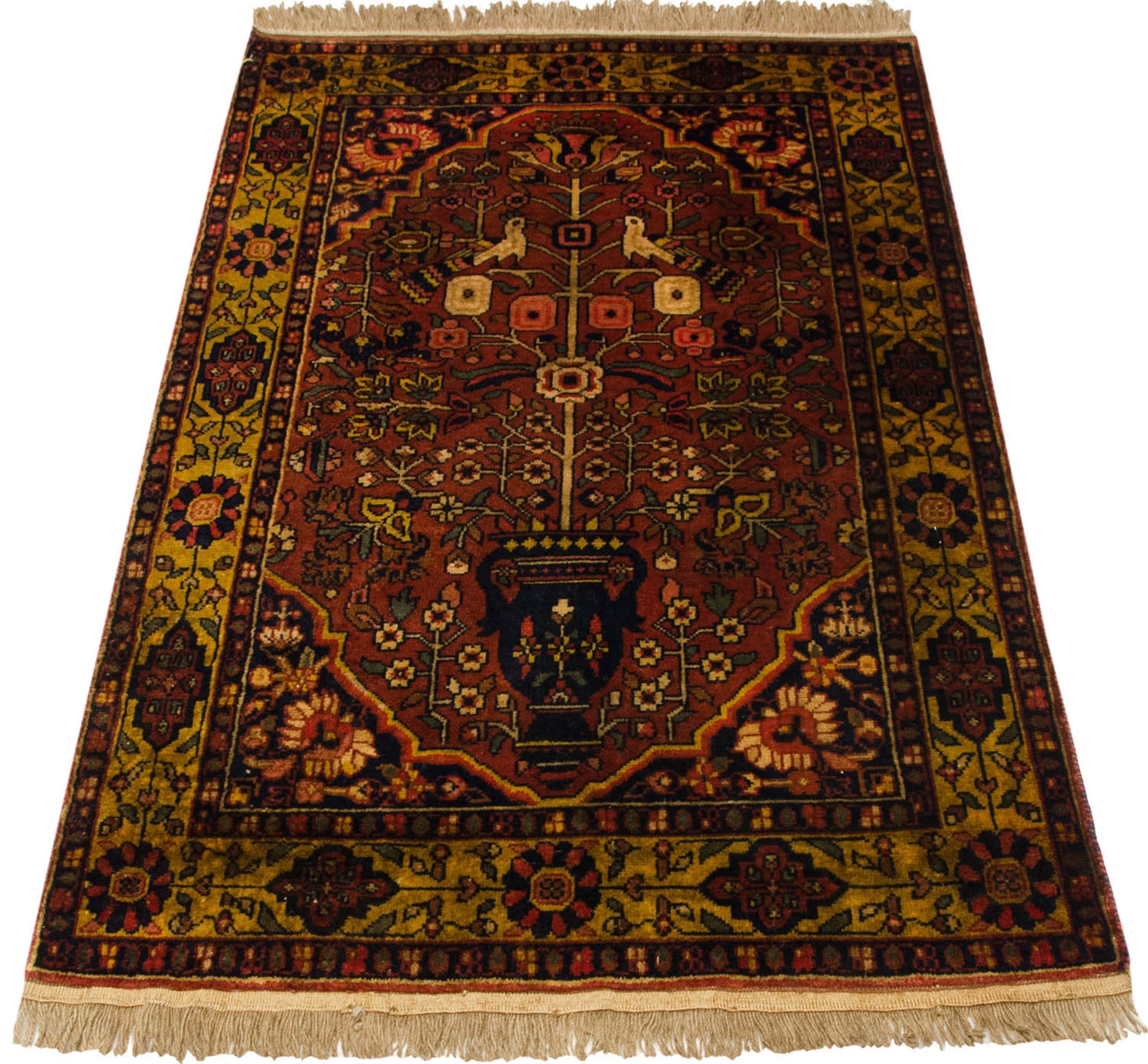 3x5 Vintage Indian Bakhtiari Design Rug by Old New House® - product image 6 for Resin Society