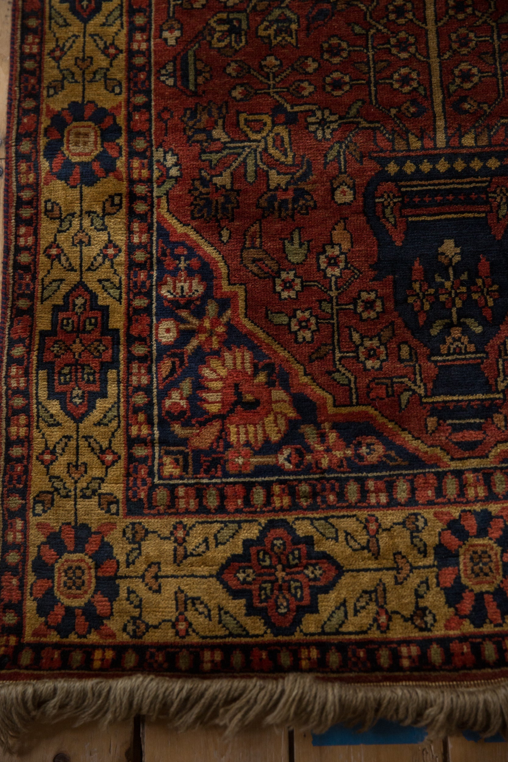 3x5.5 Vintage Indian Bakhtiari Design Rug by Old New House® - product image 7 for Resin Society