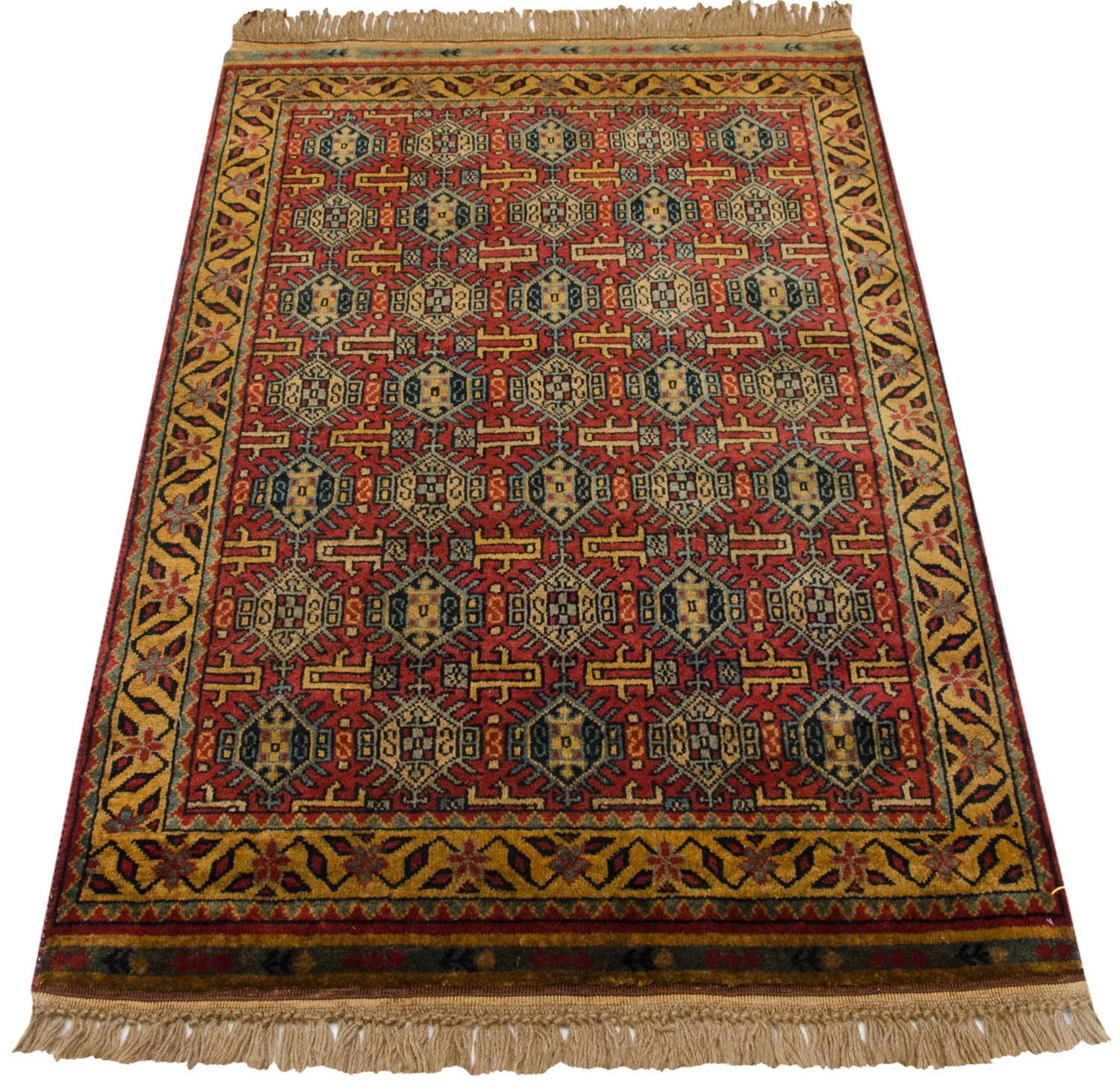 3x5 Vintage Indian Caucasian Design Rug by Old New House® - product image 5 for Resin Society