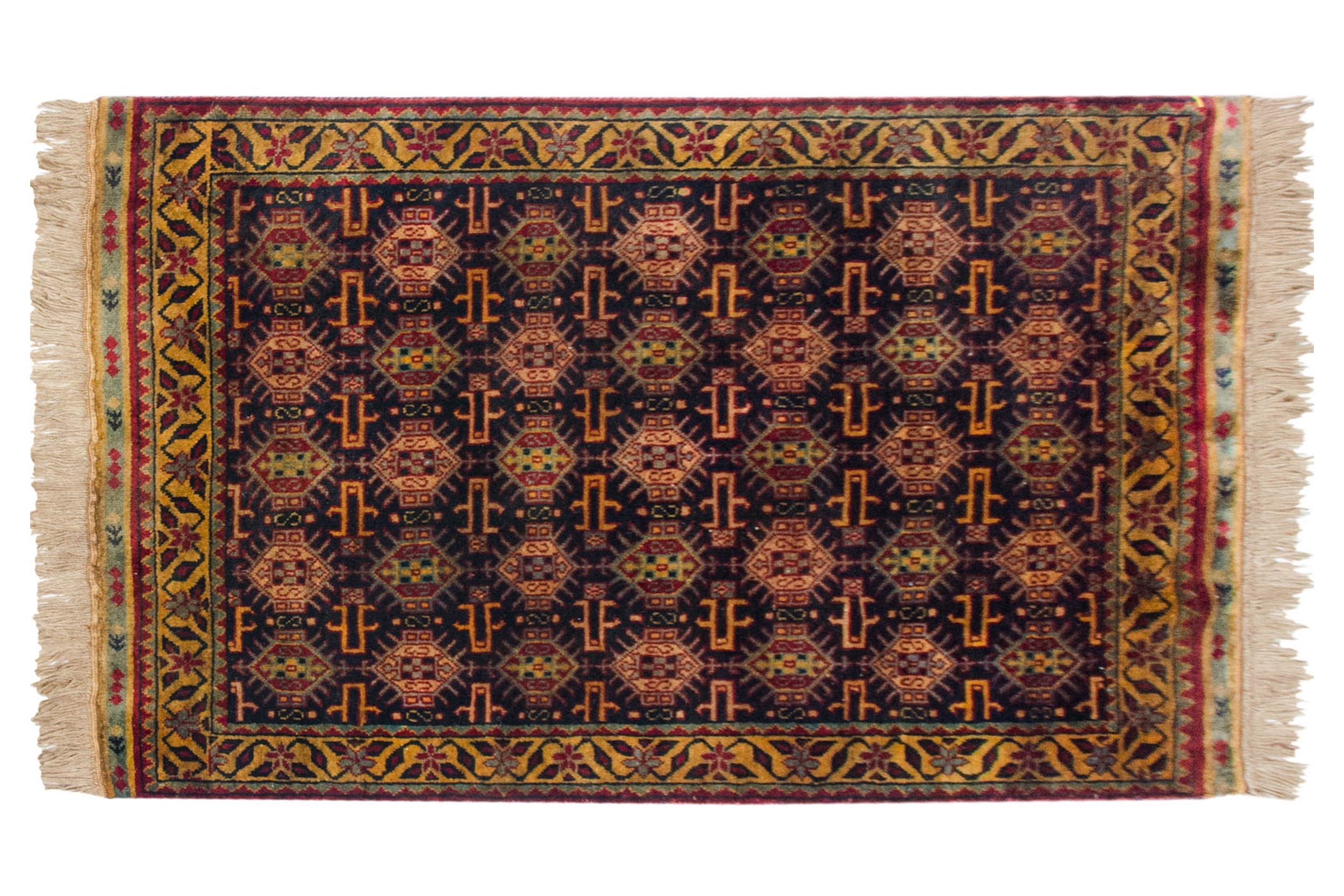 3x5 Vintage Indian Caucasian Design Rug by Old New House® - product image 2 for Resin Society