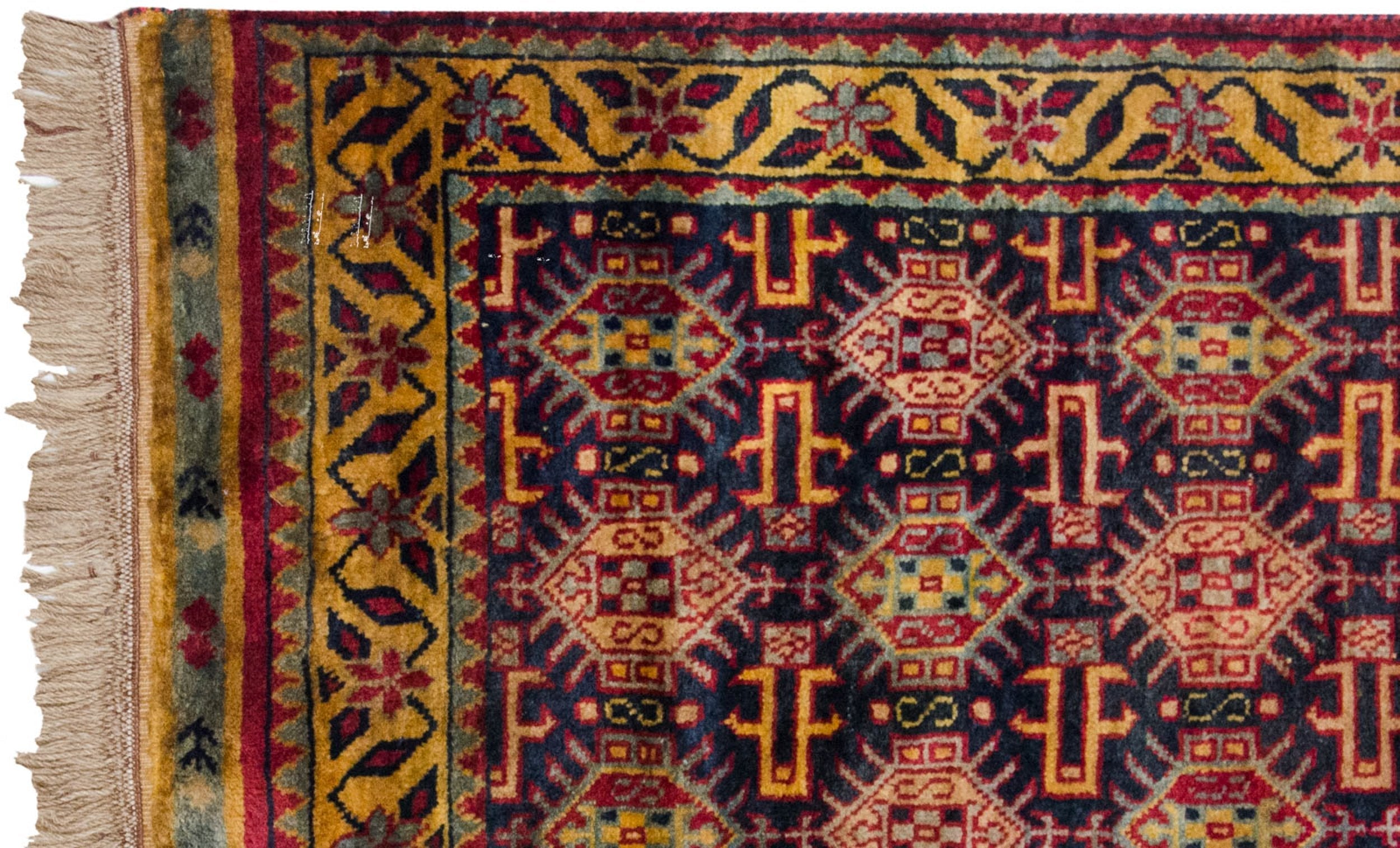 3x5 Vintage Indian Caucasian Design Rug by Old New House® - product image 4 for Resin Society