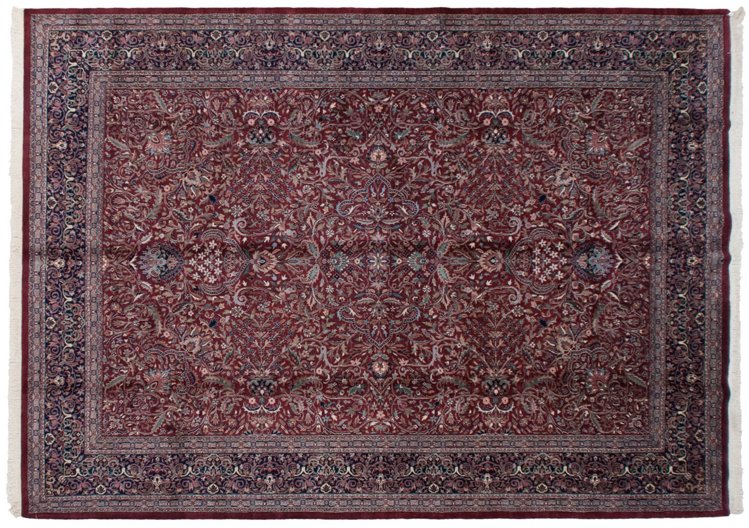 10x14 Vintage Indian Kashan Design Carpet by Old New House® - product image 2 for Resin Society