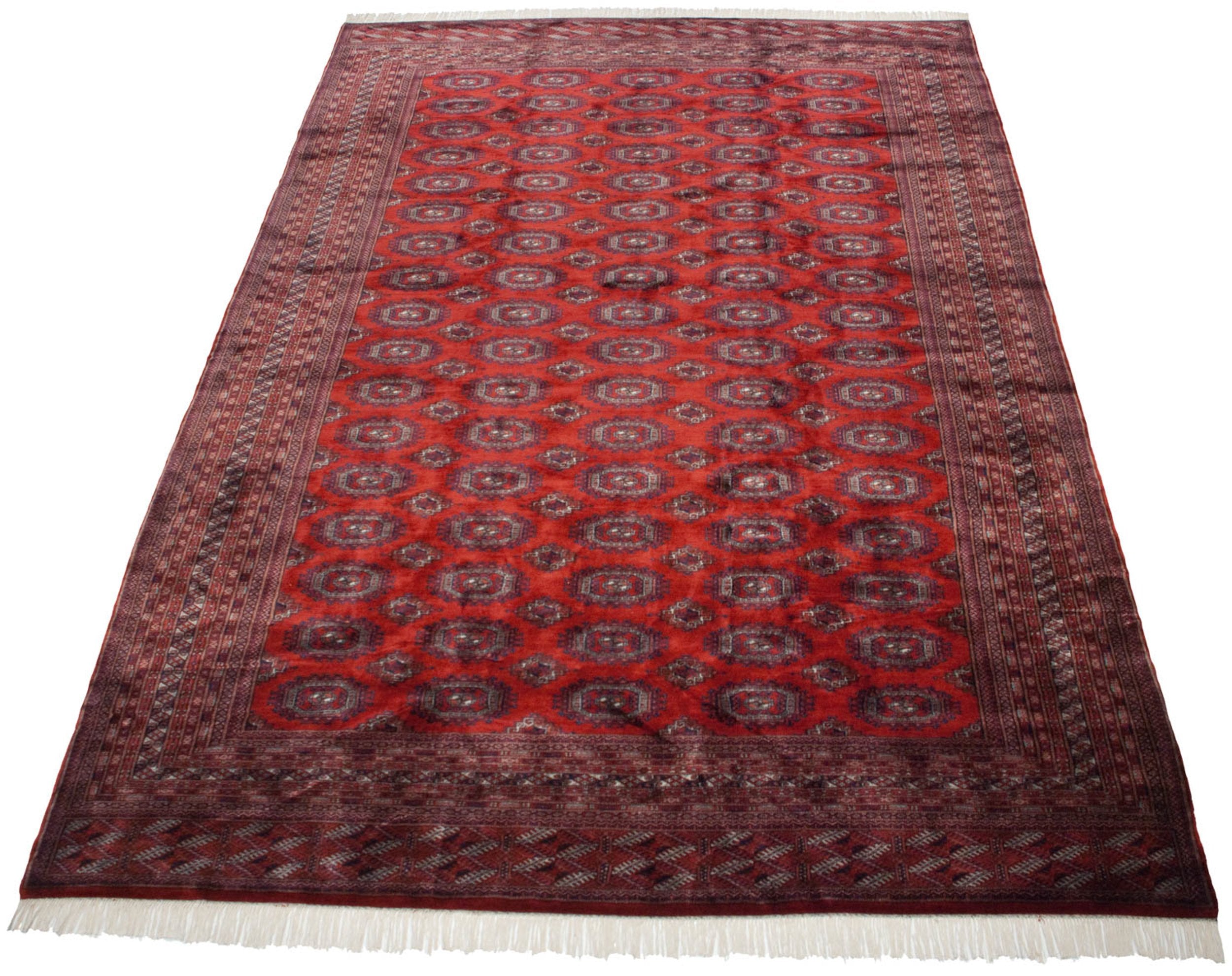 10x14.5 Vintage Fine Pakistani Turkmen Design Carpet by Old New House® - product image 4 for Resin Society