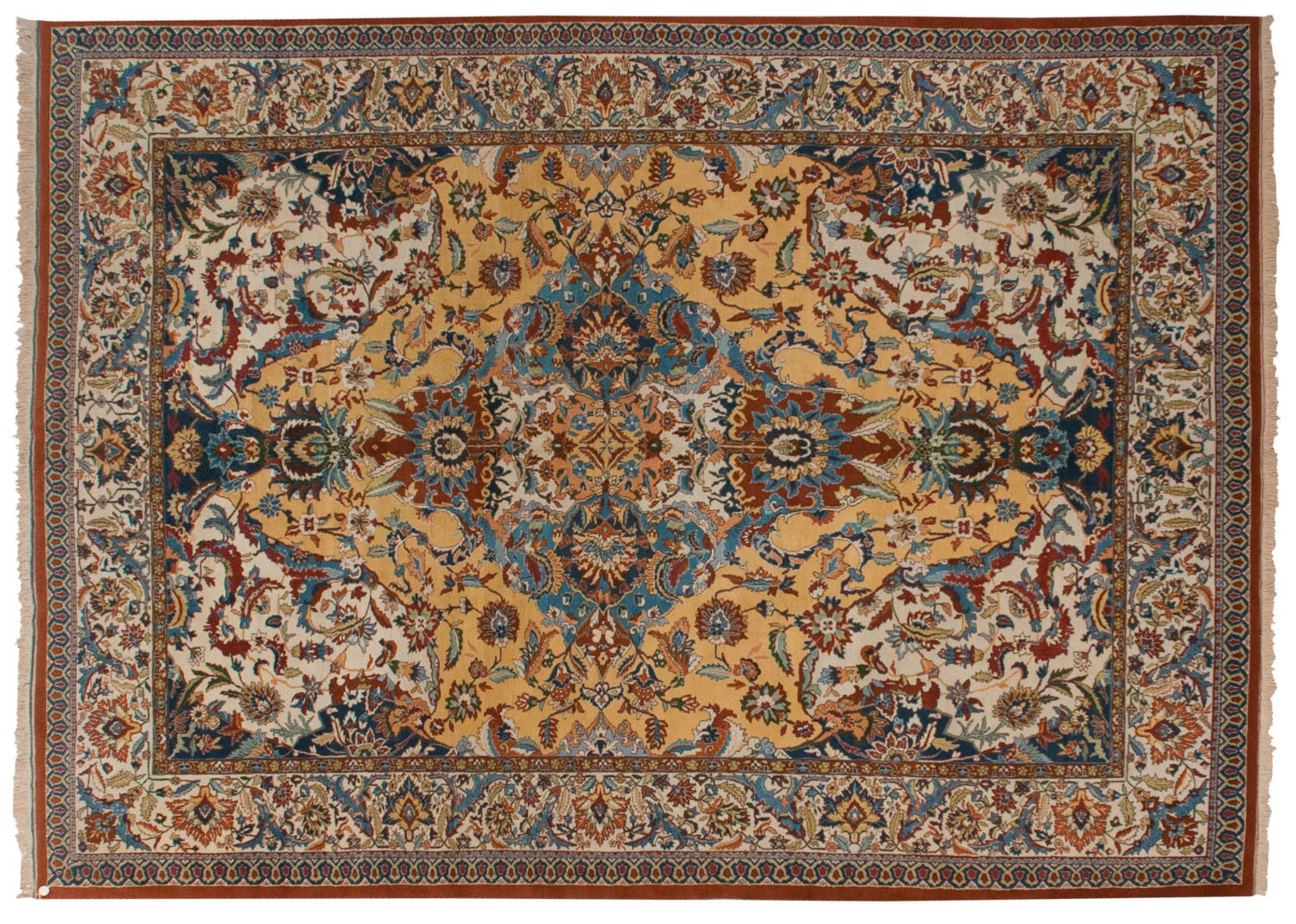 10x13.5 Vintage Indian Polonaise Design Carpet by Old New House® - product image 2 for Resin Society