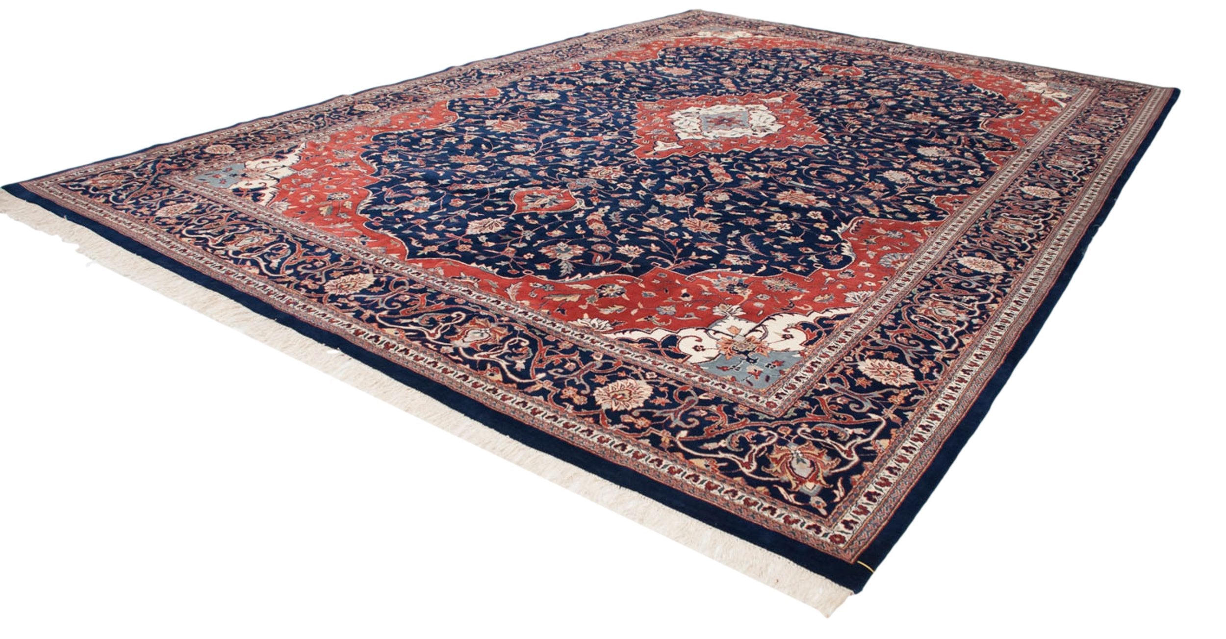 12x18 Vintage Indian Kashan Design Carpet by Old New House® - product image 5 for Resin Society