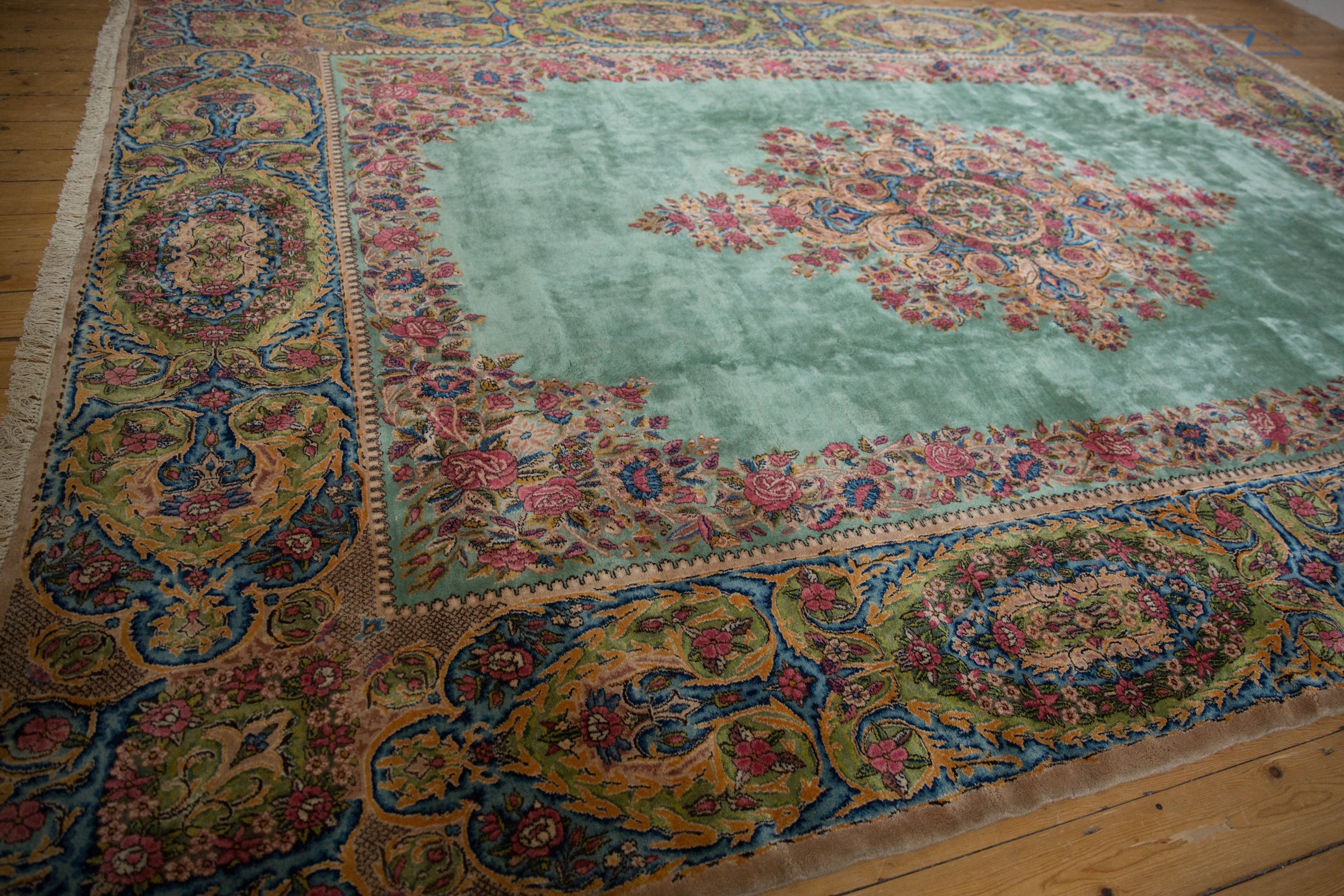 9.5x13.5 Vintage Kerman Carpet by Old New House® - product image 6 for Resin Society