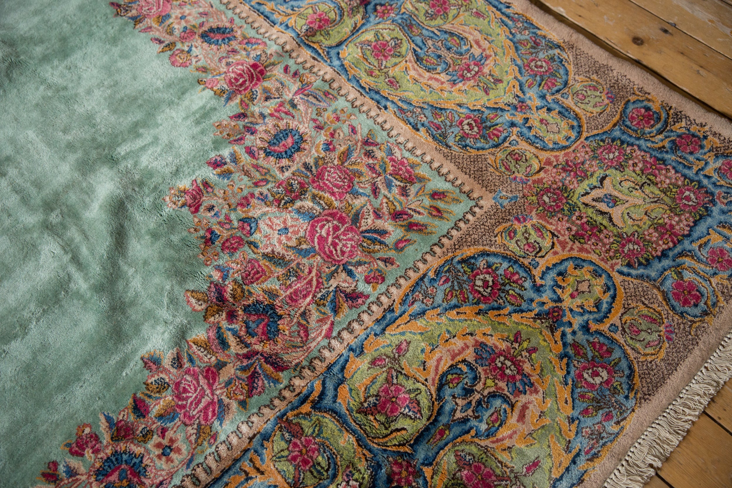 9.5x13.5 Vintage Kerman Carpet by Old New House® - product image 9 for Resin Society