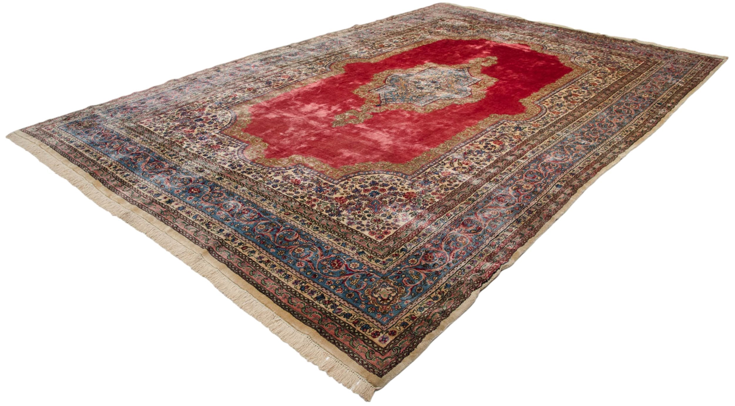 10x14.5 Vintage Fine Cyrus Crown® Kerman Carpet by Old New House® - product image 7 for Resin Society