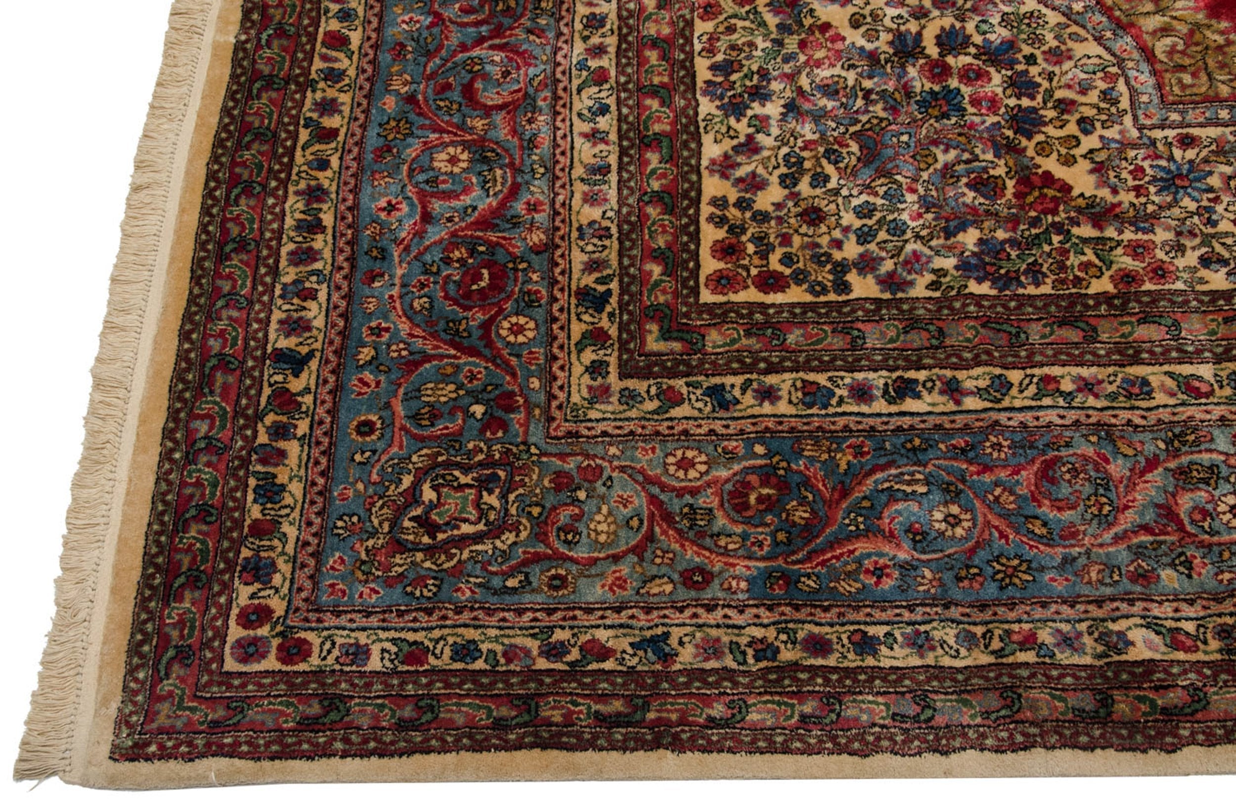 10x14.5 Vintage Fine Cyrus Crown® Kerman Carpet by Old New House® - product image 9 for Resin Society