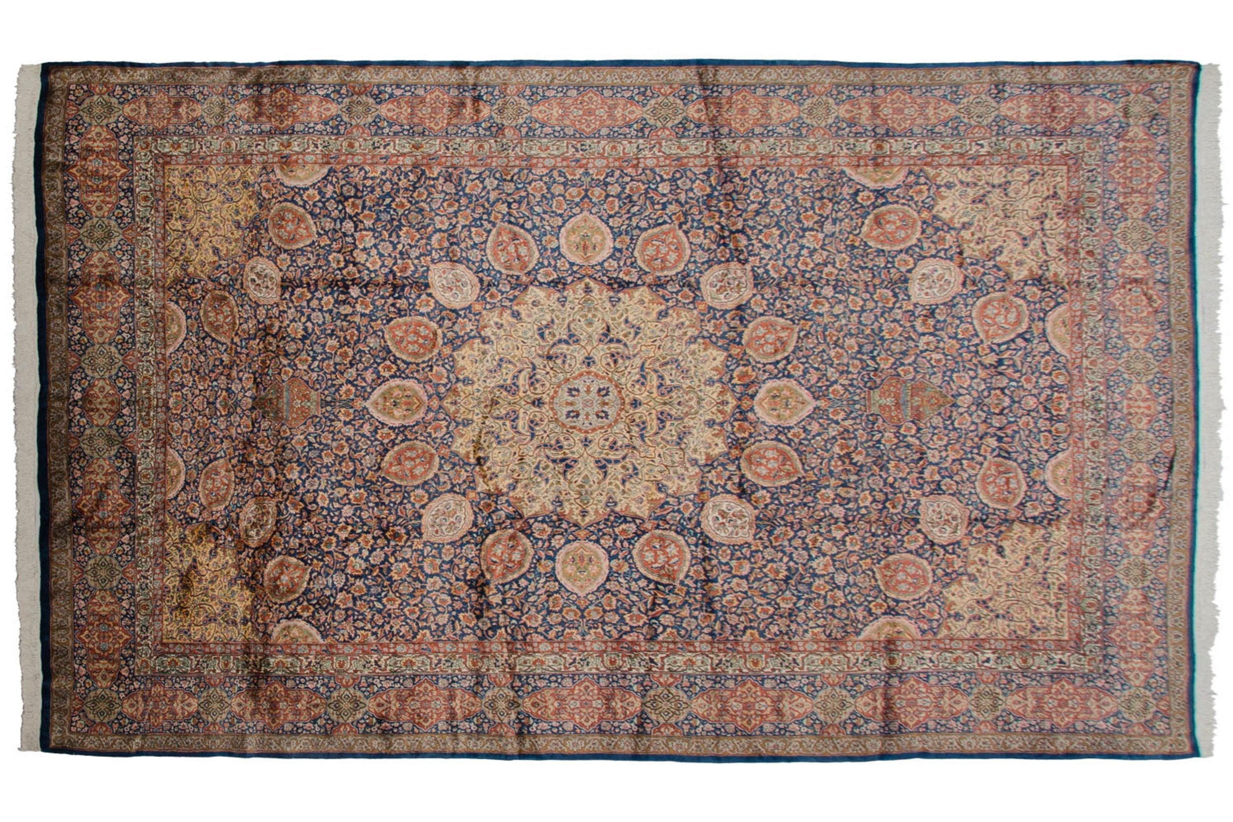 10x16.5 Vintage Fine Pakistani Ardebil Design Carpet by Old New House® - main product image for Resin Society