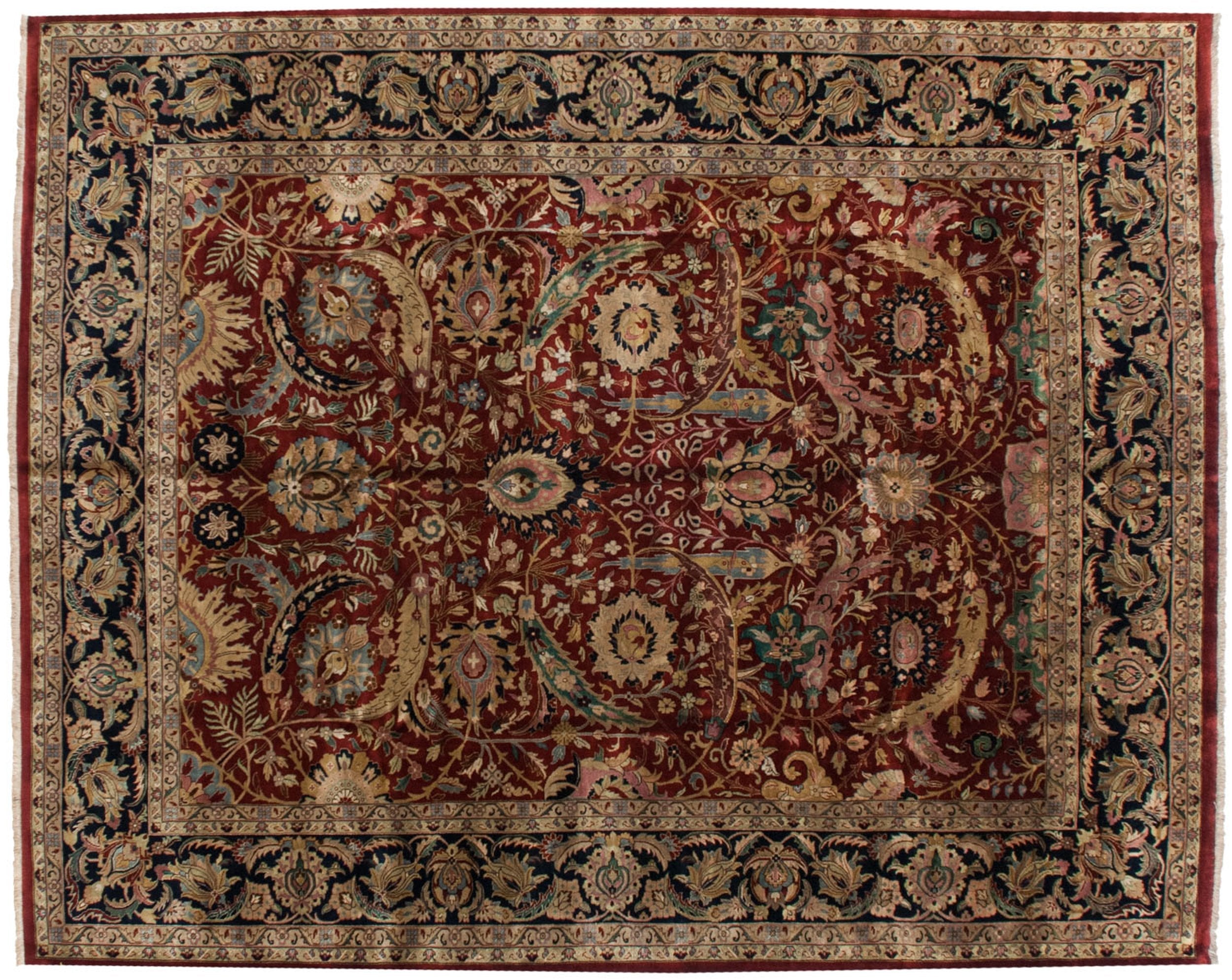 12x15 Vintage Indian Isfahan Design Carpet by Old New House® - product image 3 for Resin Society