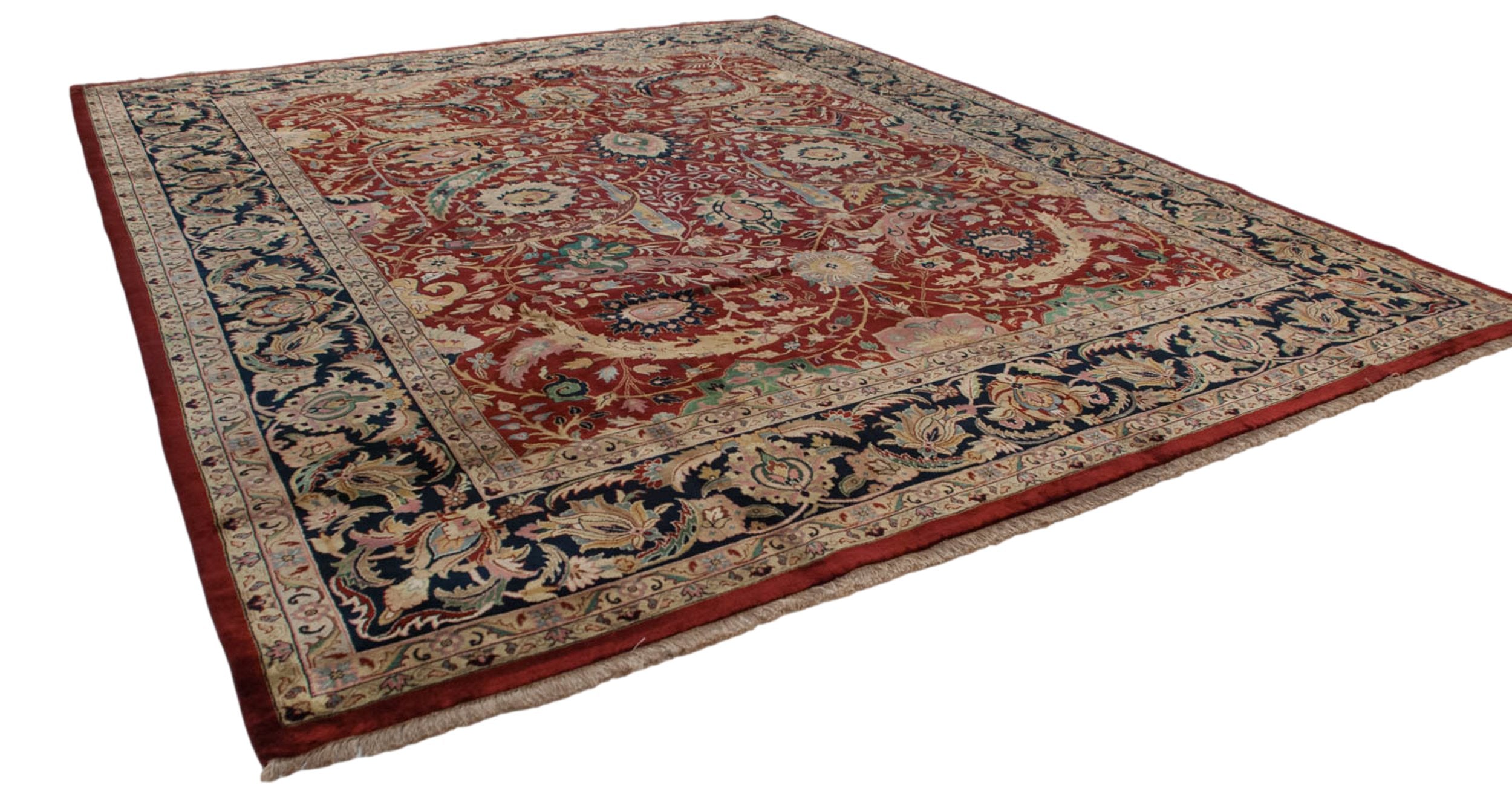 12x15 Vintage Indian Isfahan Design Carpet by Old New House® - product image 5 for Resin Society