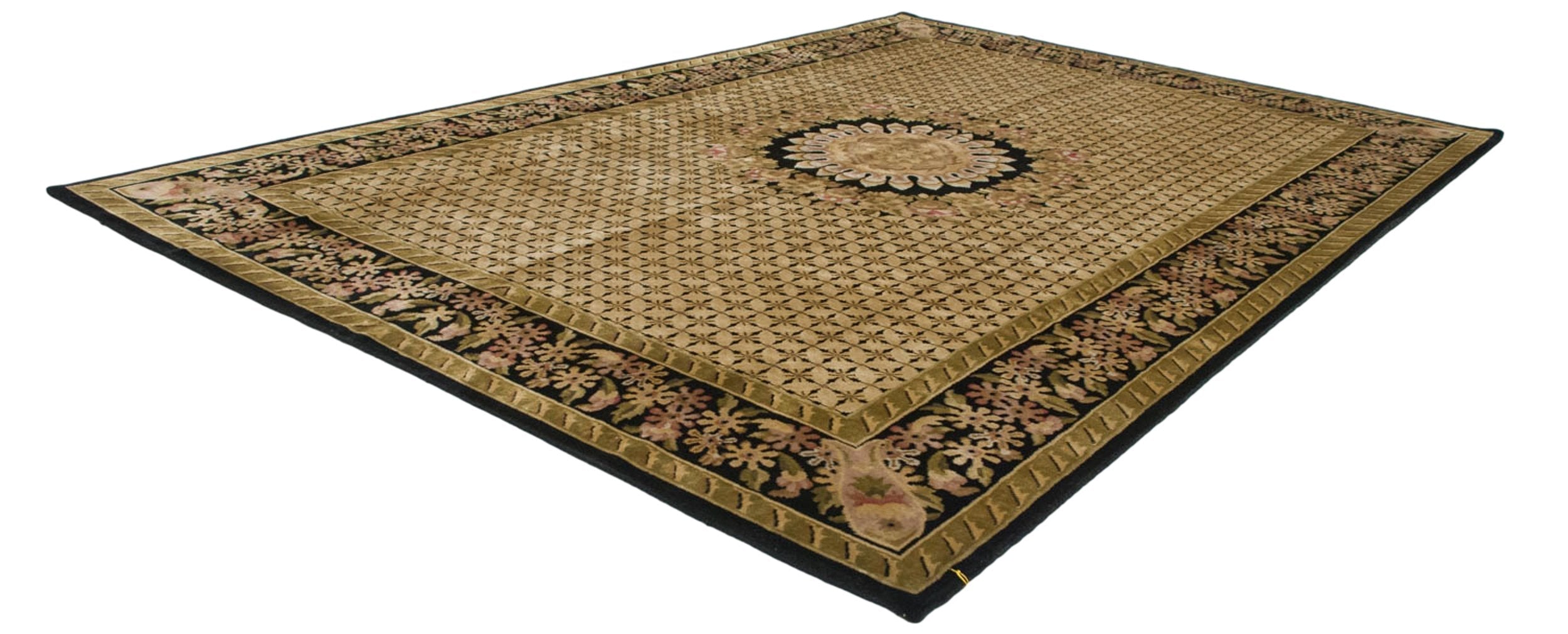10x14.5 Indian Savonnerie Design Carpet by Old New House® - product image 4 for Resin Society