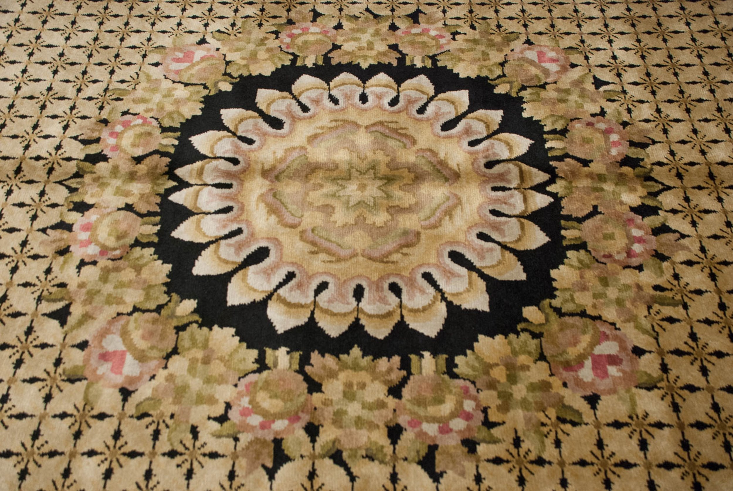 10x14.5 Indian Savonnerie Design Carpet by Old New House® - product image 7 for Resin Society