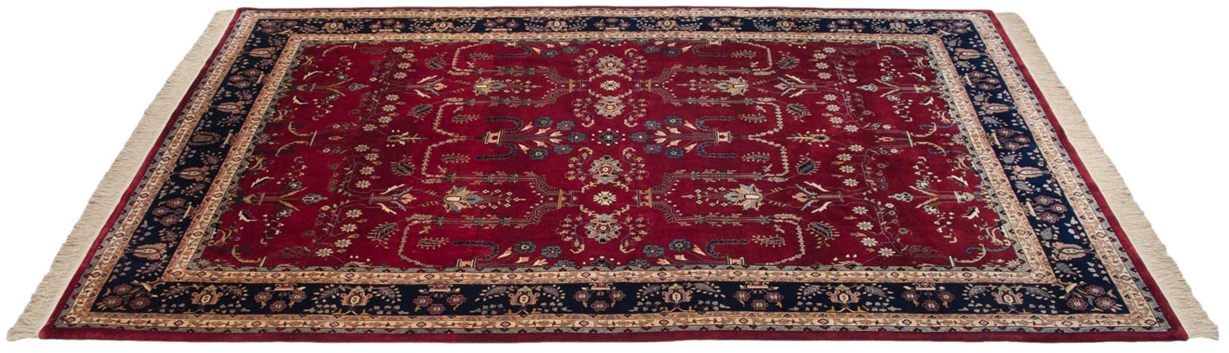 9.5x14 Fine Indian Mohajeran Sarouk Design Carpet by Old New House® - product image 3 for Resin Society