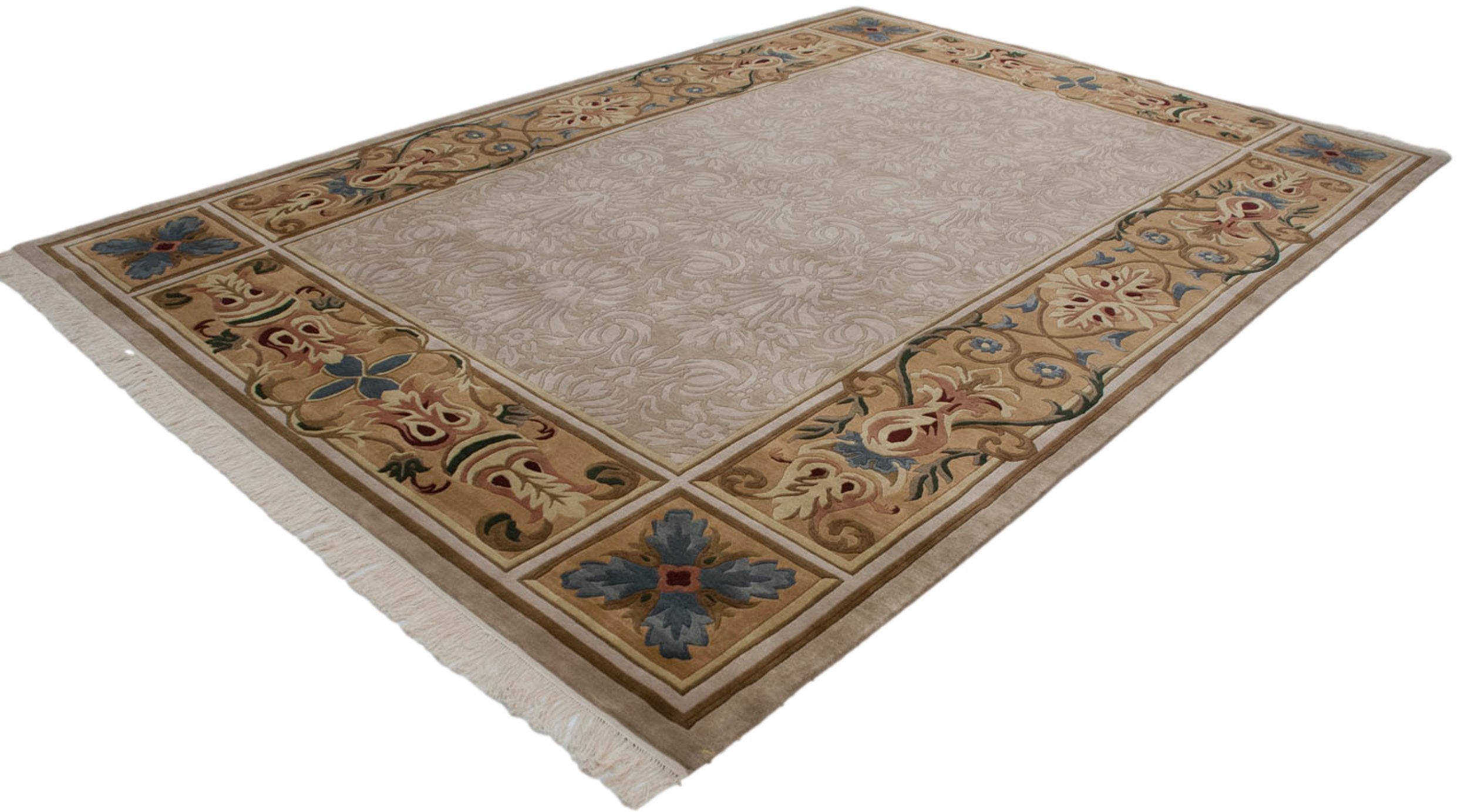 10x14 Indian Savonnerie Design Carpet by Old New House® - product image 4 for Resin Society