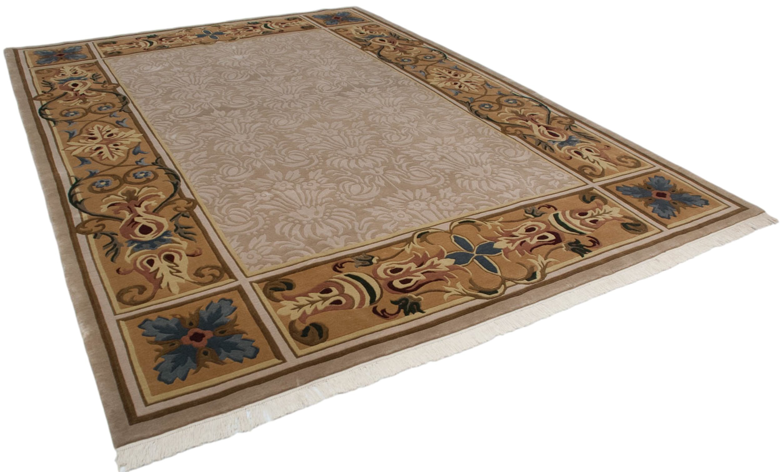 10x14 Indian Savonnerie Design Carpet by Old New House® - product image 5 for Resin Society