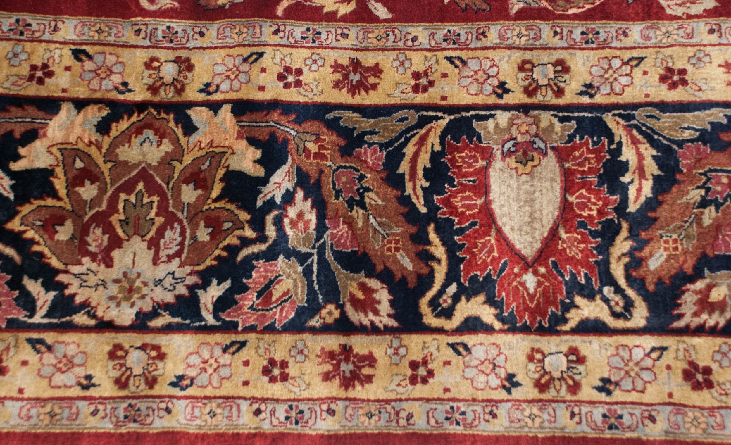 11.5x15 Fine Indian Mohajeran Sarouk Design Carpet by Old New House® - product image 7 for Resin Society