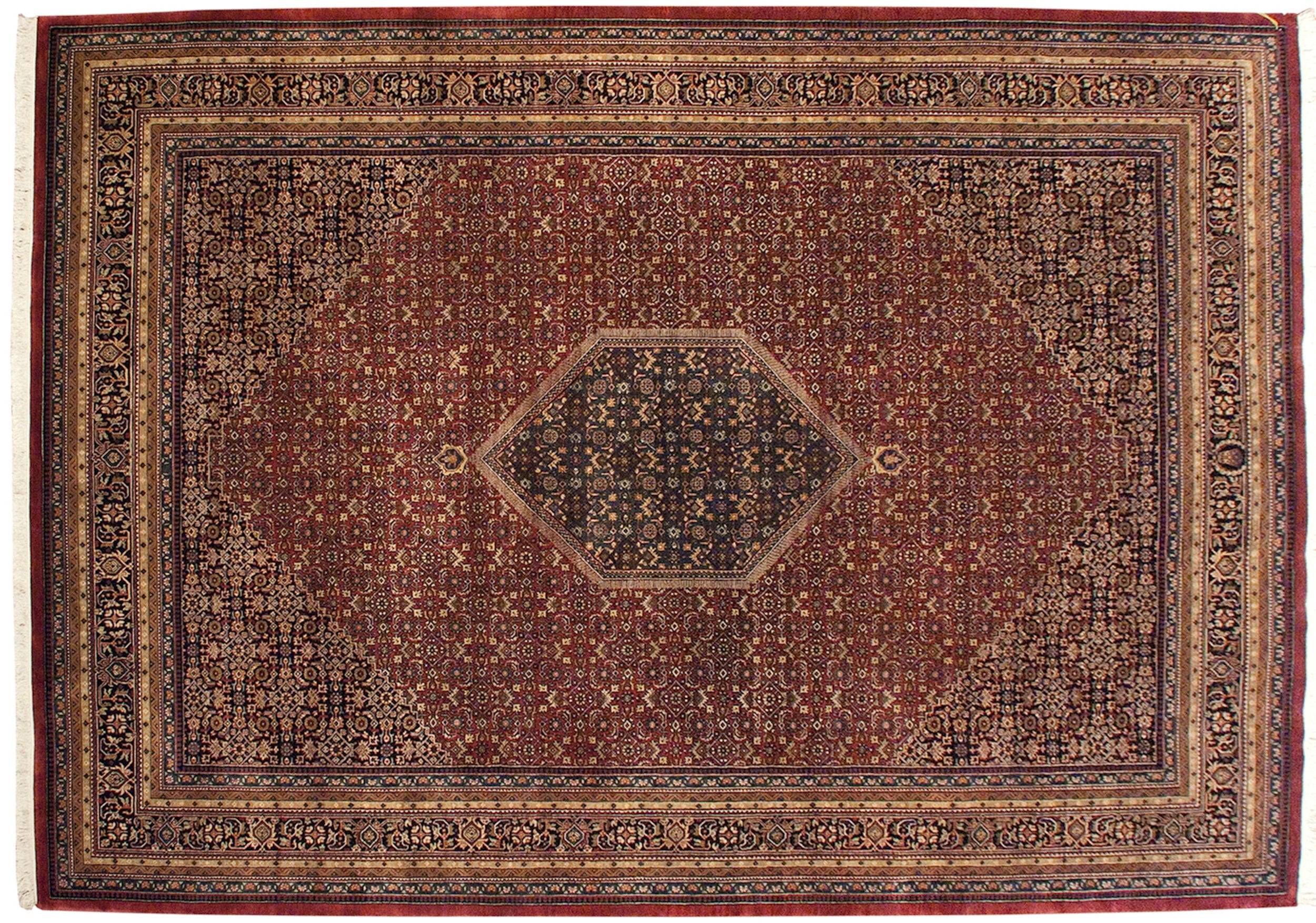 9.5x14 Fine Indian Bijar Design Carpet by Old New House® - product image 2 for Resin Society